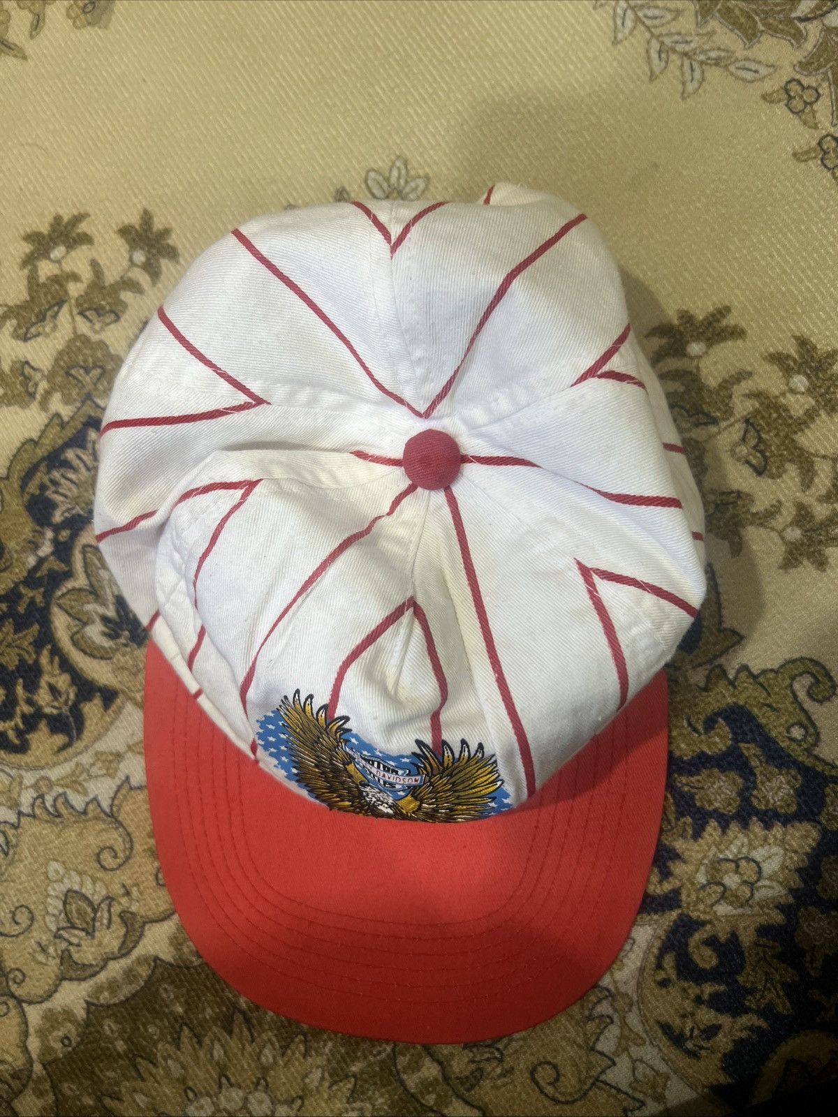 Harley Davidson Vintage Harley-Davidson Eagle Cycling Cap – 1980s (RN 43751) Size ONE SIZE - 2 Thumbnail