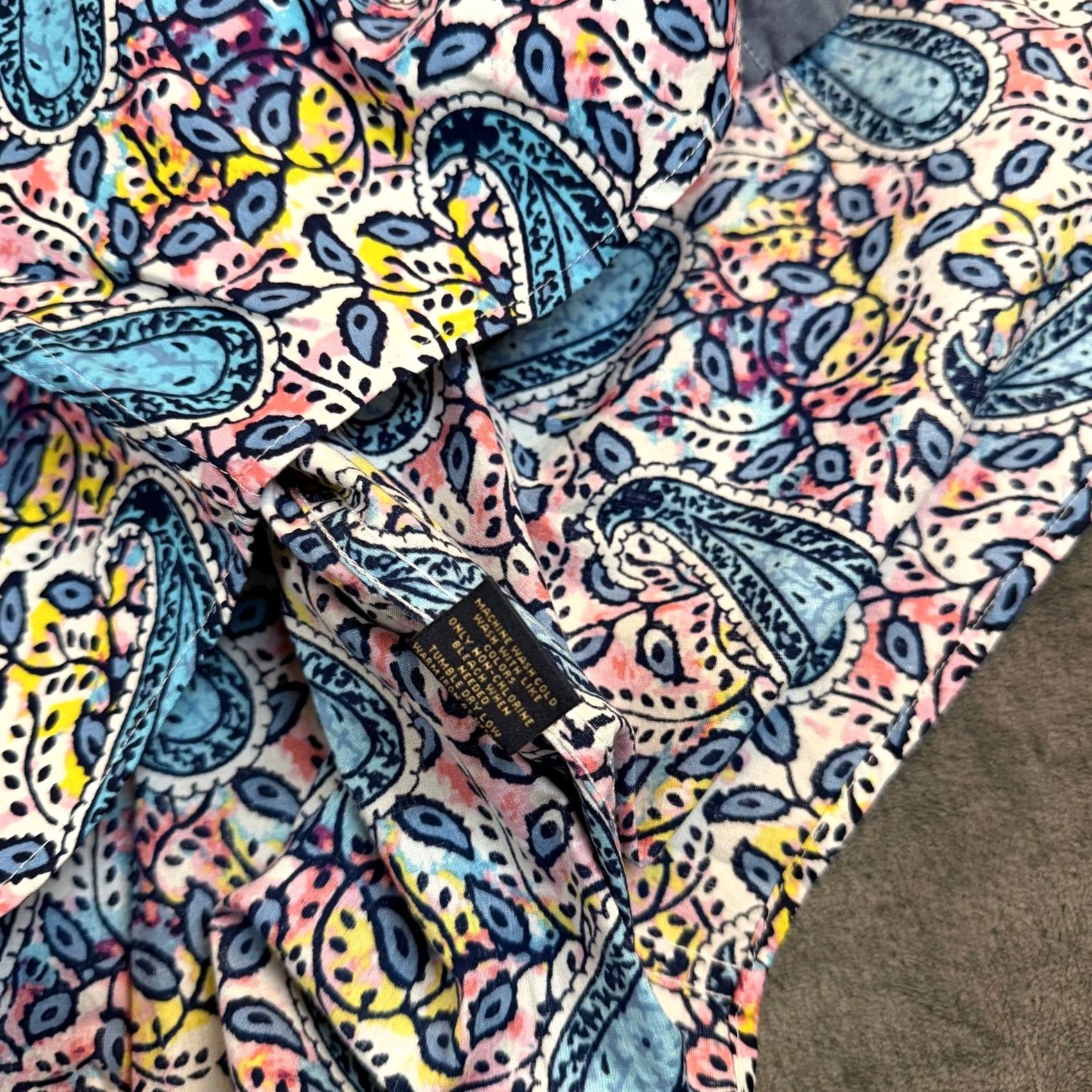Cremieux Cremieux Button-Up Shirt Mens Large Tall Multicolor Paisley NWT Size US L / EU 52-54 / 3 - 6 Thumbnail