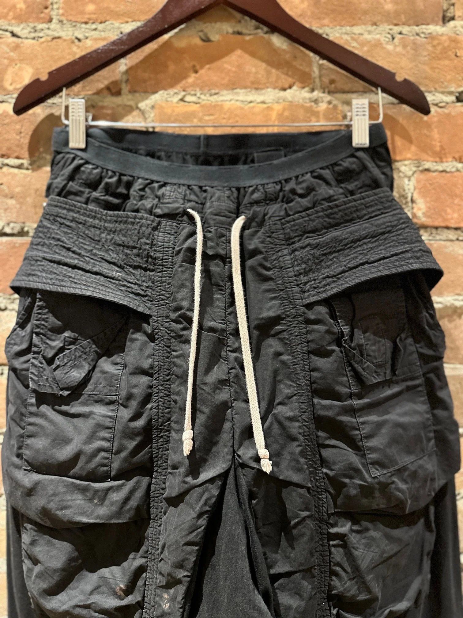 Rick Owens Drkshdw Rick Owens DRKSHDW Drop-Crotch Creatch Cargo Size US 30 / EU 46 - 3 Thumbnail