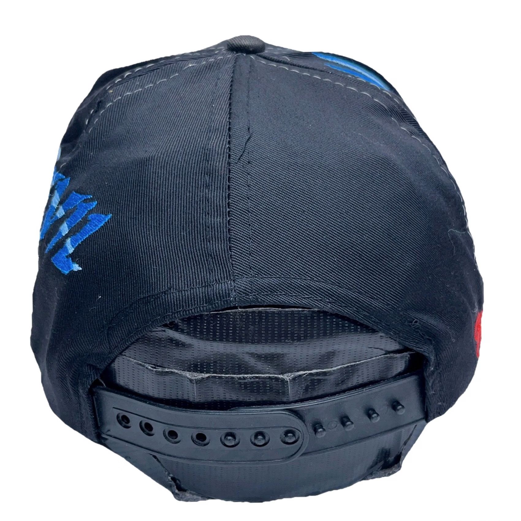 Gloverall VINTAGE Dollywood Snapback Hat Cap Big Logo 90s Y2K All Over Daredevil Falls Black Mens Size ONE SIZE - 5 Thumbnail