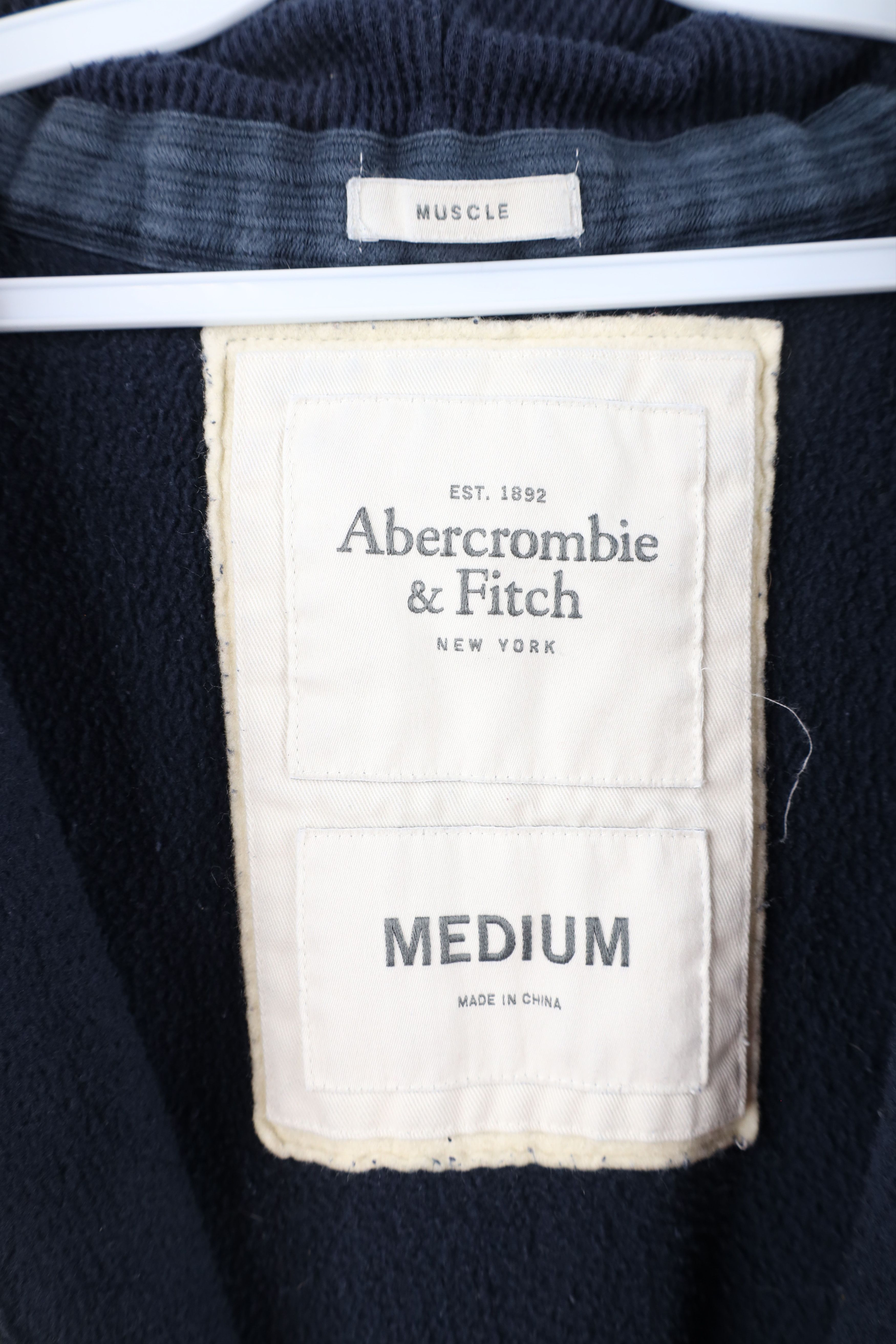 Abercrombie & Fitch × Vintage Vintage Abercrombie & Fitch Out Heavyweight Full Zip Hoodie Size ONE SIZE - 5 Thumbnail