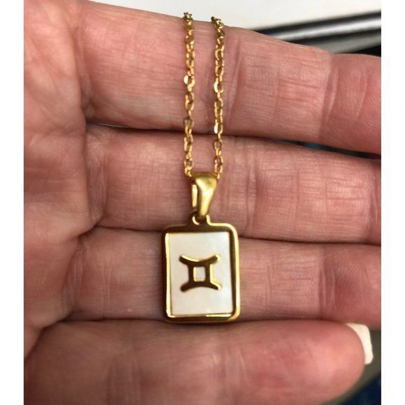 Other Zodiac Necklace SS 18K Gold Plated Shell Constellation Penda Size ONE SIZE - 1 Thumbnail
