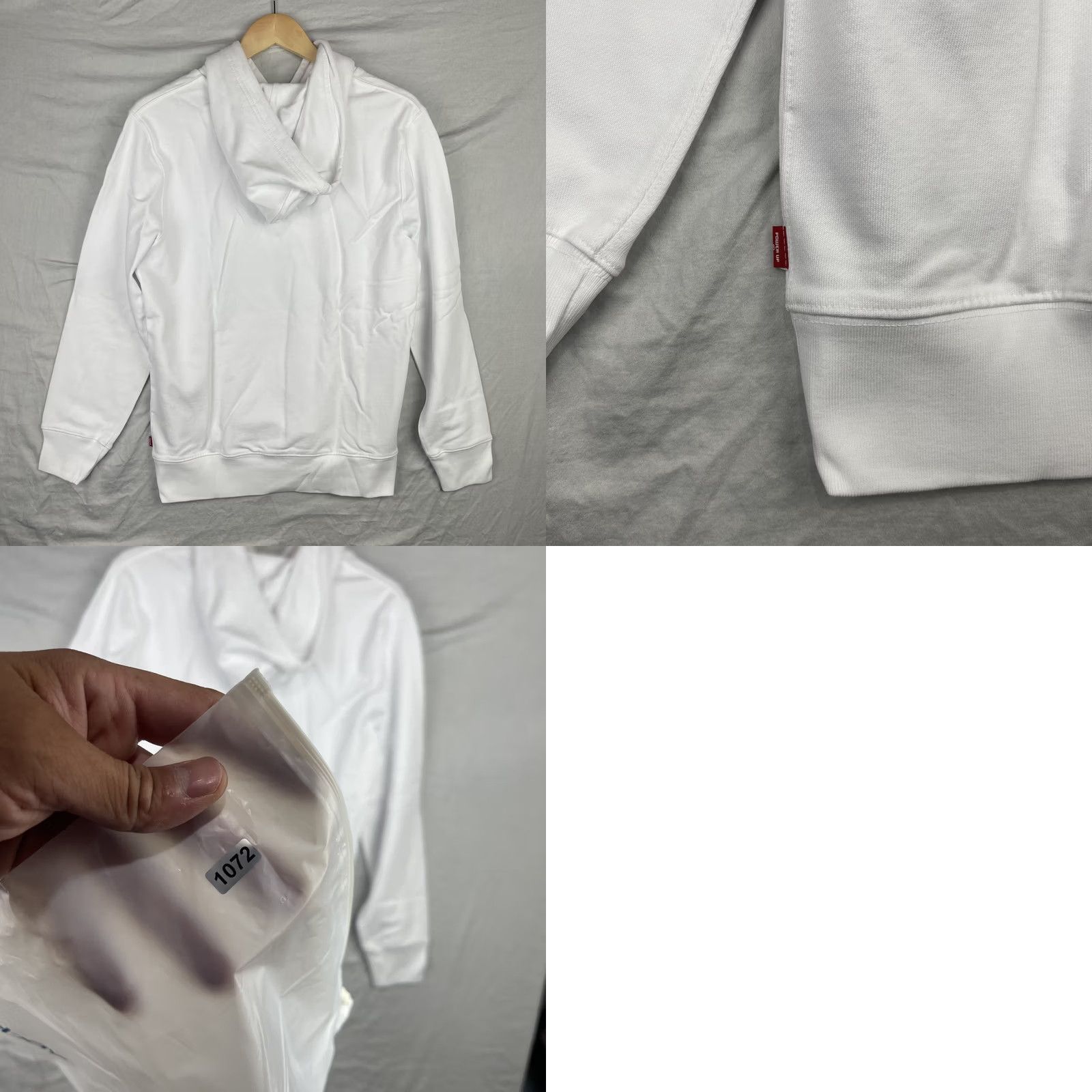 Levi's VINTAGE Super Mario Sweater Levi's White Hoodie Mens XS Graphic Print Hooded Pullover Logo 80s 90s Cartoon Retro Mens Size US XS / EU 42 / 0 - 9 Thumbnail