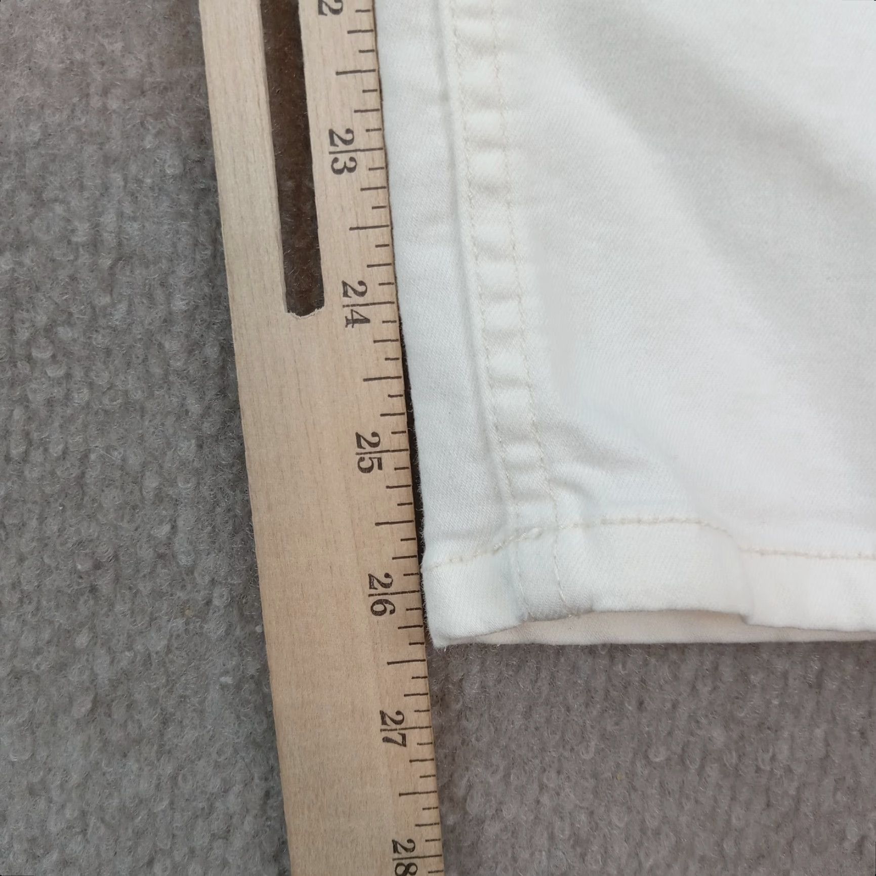 Free People Free People Womens White Skinny Jeans Distressed Stretch Size 29 30x26 Size 29" - 3 Thumbnail