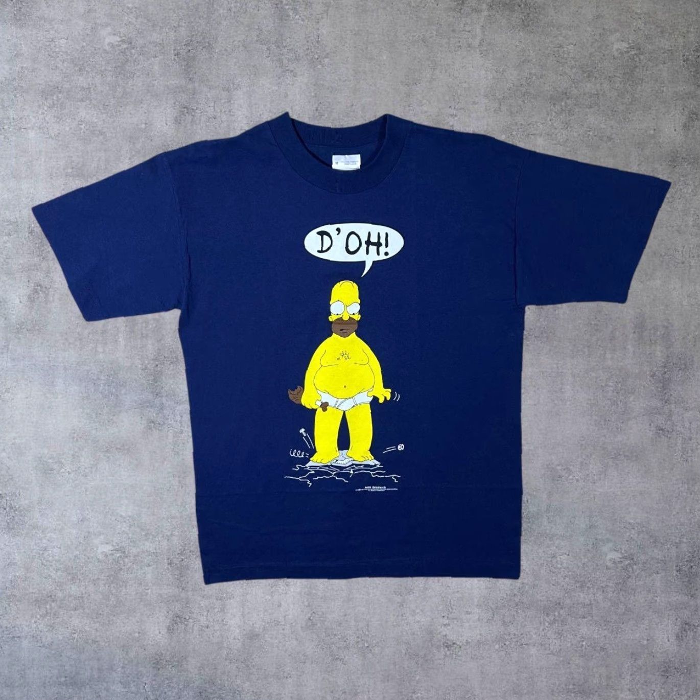 Vintage VINTAGE The Simpsons Shirt Men M Navy Blue D’OH! Homer Graphic Single Stitch T-Shirt 1997 XS - Size US M / EU 48-50 / 2 - 2 Thumbnail