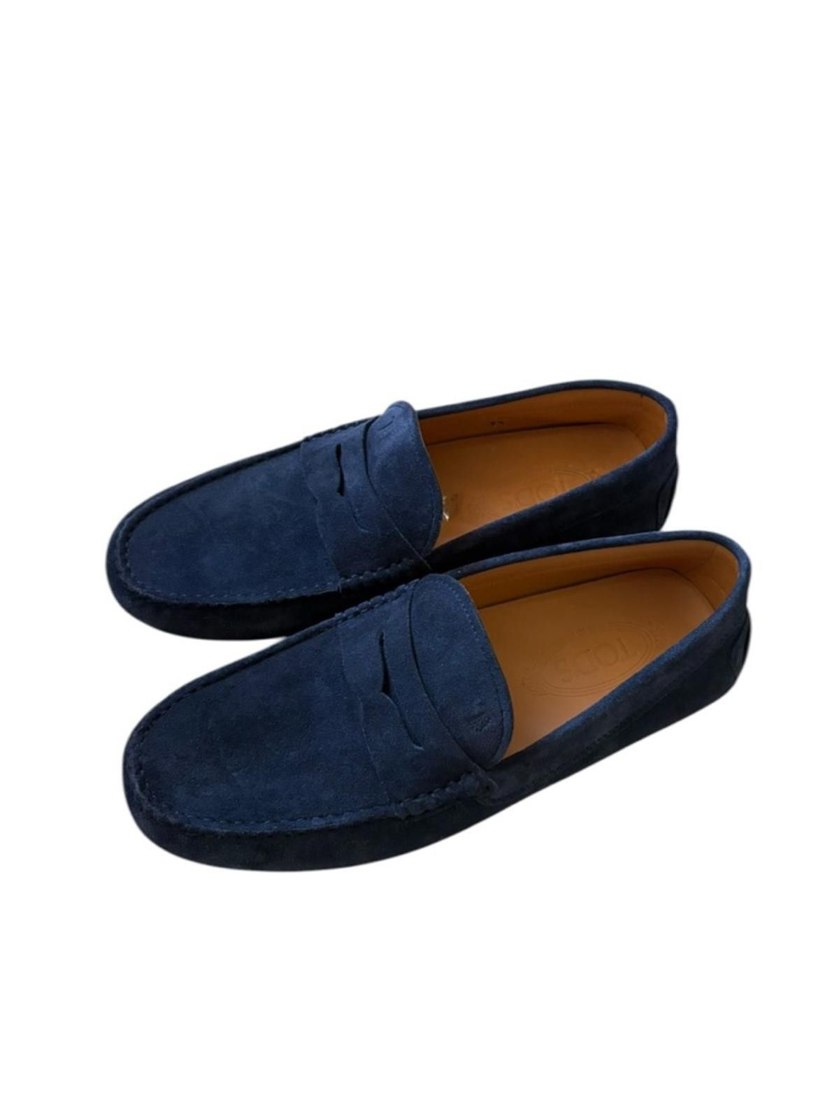 Tod's Tod's Men's Classic Suede Gommino Driving Penny Loafers Blue Size US 8.5 / EU 41-42 - 6 Thumbnail