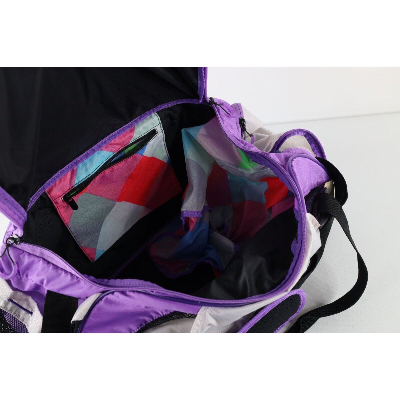 Nike × Vintage Vintage Nike Big Swoosh Logo Distressed Handled Duffel Bag Size ONE SIZE - 10 Thumbnail