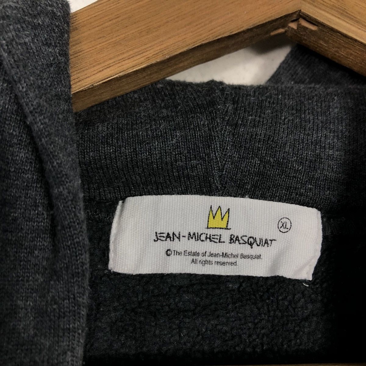 Jean-Michel Basquiat 📌Hoodie Pull Over Jean Michel Basquats Big Logo Size US M / EU 48-50 / 2 - 19 Thumbnail