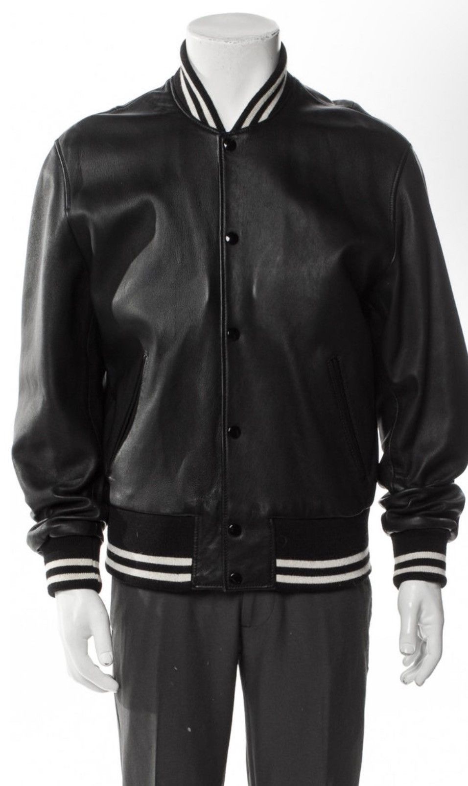 The Kooples Leather Bomber Jacket Size US L / EU 52-54 / 3 - 1 Thumbnail