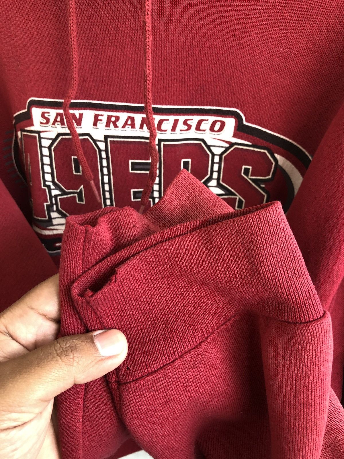 Logo Athletic × NFL × Vintage RARE VTG LOGO ATHLETIC SAN FRANCISCO 49ERS HOODIE Size US XL / EU 56 / 4 - 7 Thumbnail