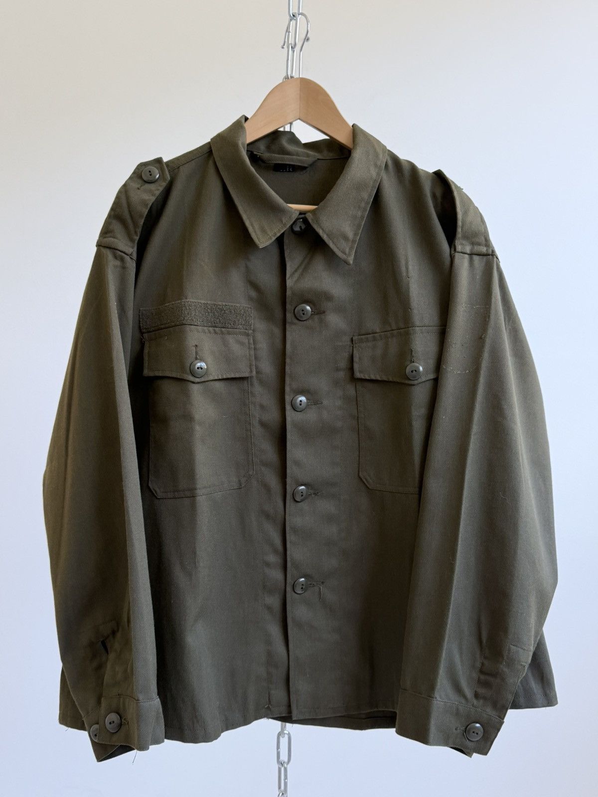 Vintage Vintage 1980 Dated German Military Workwear Chore Jacket Size US L / EU 52-54 / 3 - 4 Thumbnail