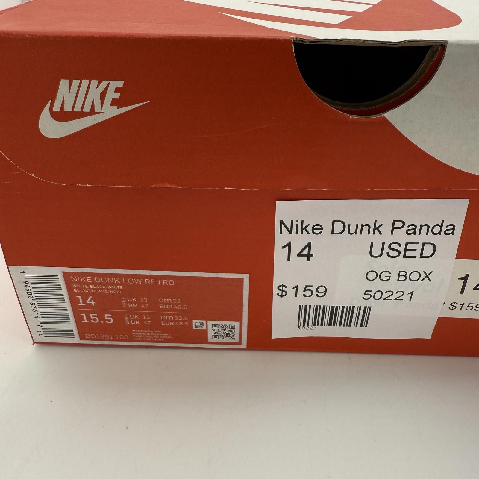 Nike Nike Dunk Panda 14 Used Size US 14 / EU 47 - 8 Thumbnail