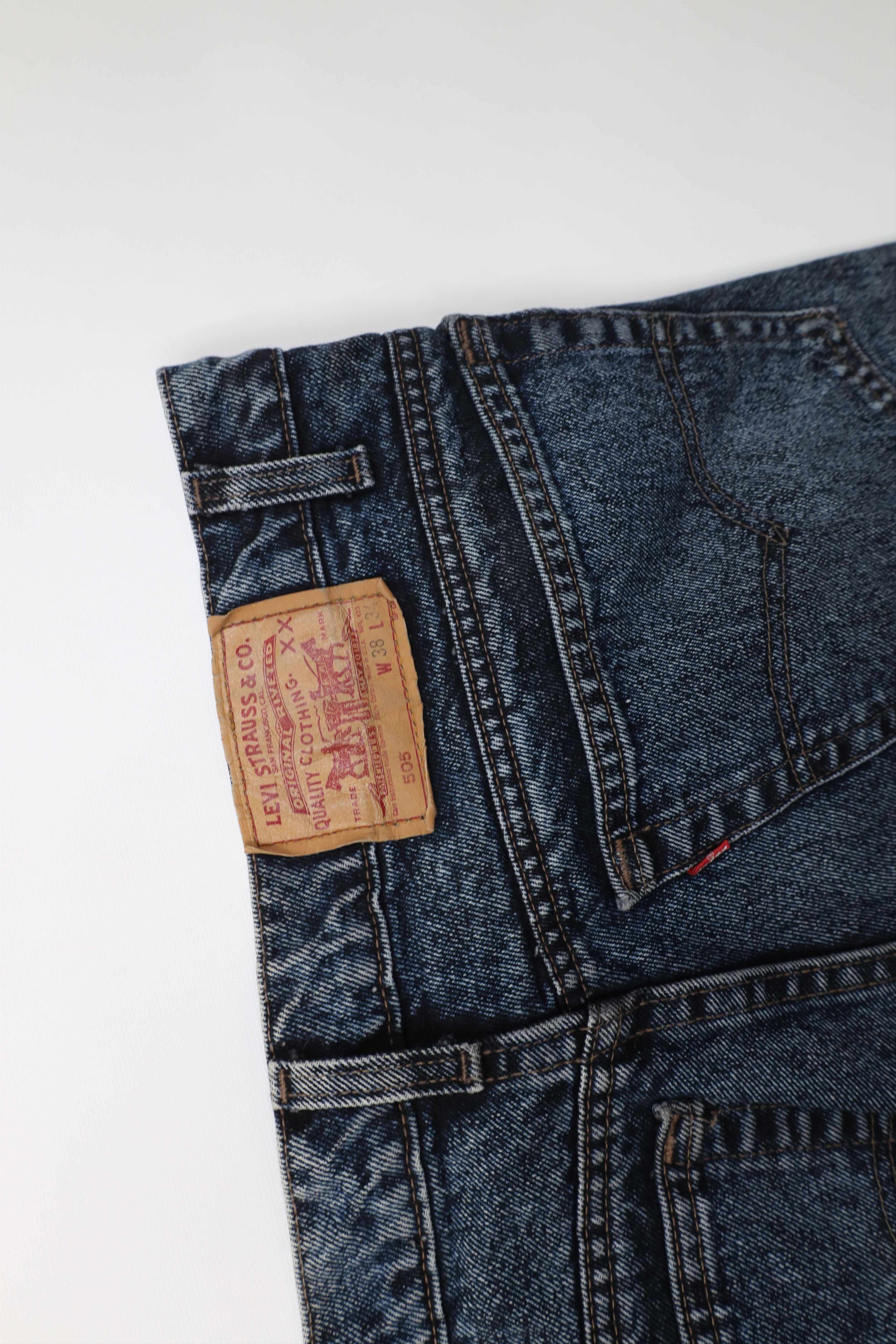 Levi's Vintage 90s Levis 505xx Wash Regular Straight Leg Jeans USA Size US 38 / EU 54 - 14 Thumbnail