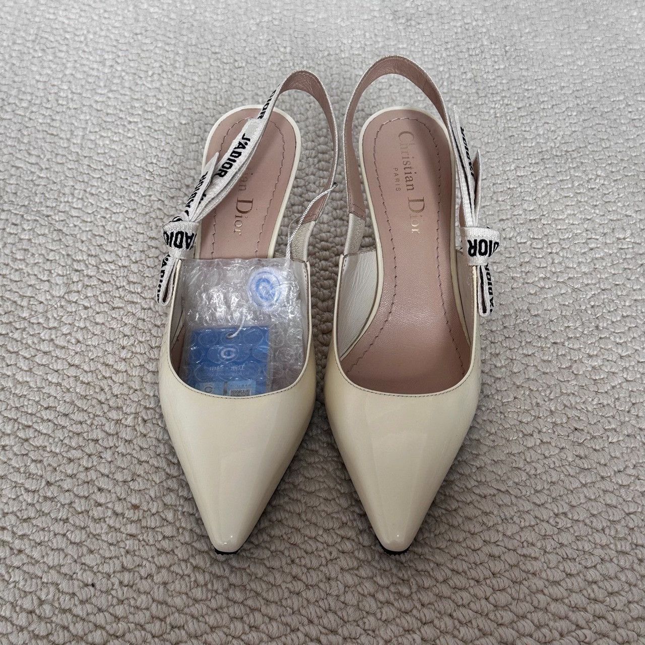 Dior Dior Patent White Lowtop Sneakers us_5 Women Size US 5 / IT 35 - 1 Thumbnail