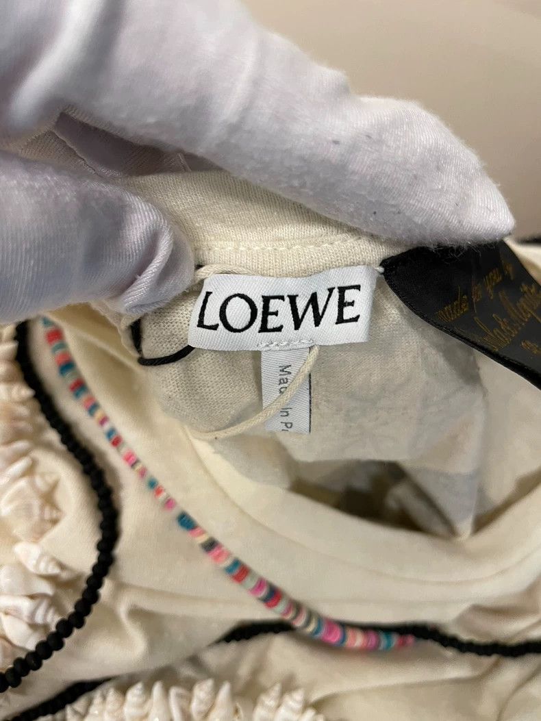 Loewe LOEWE White cotton T-shirt Size L / US 10 / IT 46 - 4 Thumbnail