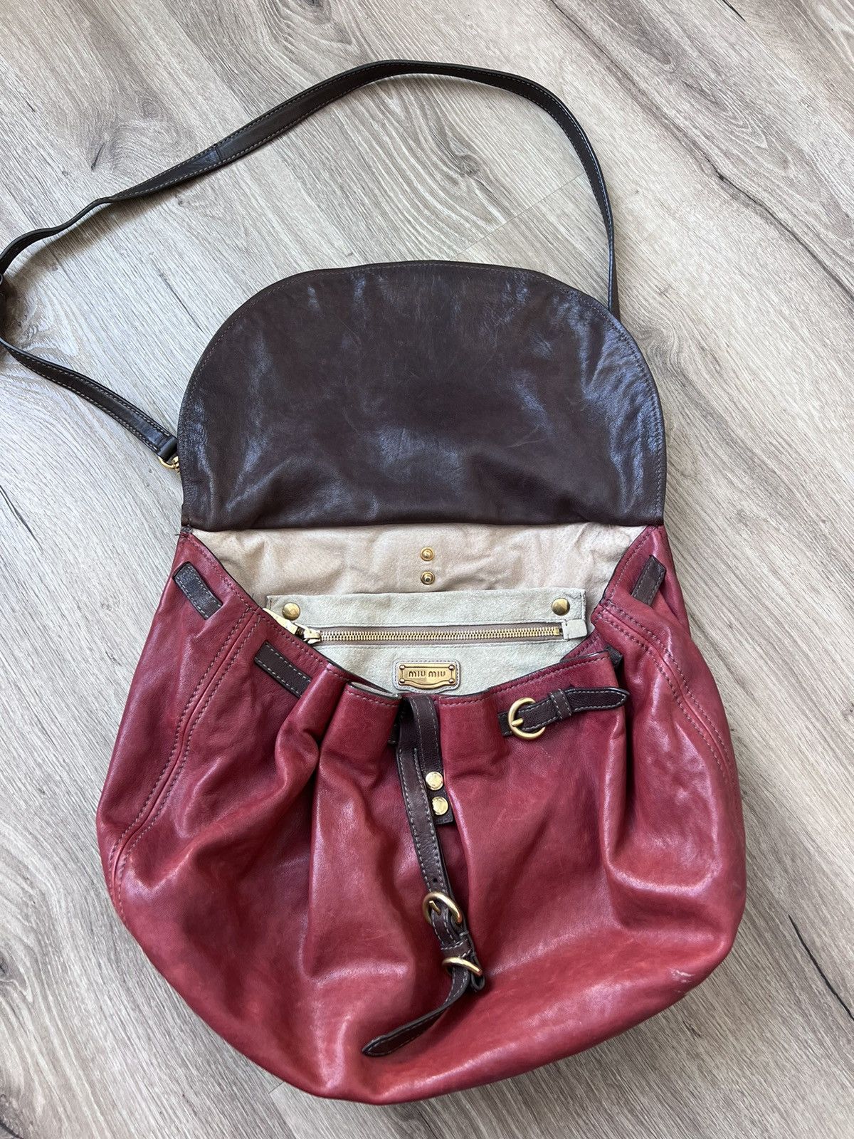 Miu Miu × Prada × Vintage vintage y2k miu miu large shopper handle bag tote leather Size ONE SIZE - 5 Thumbnail