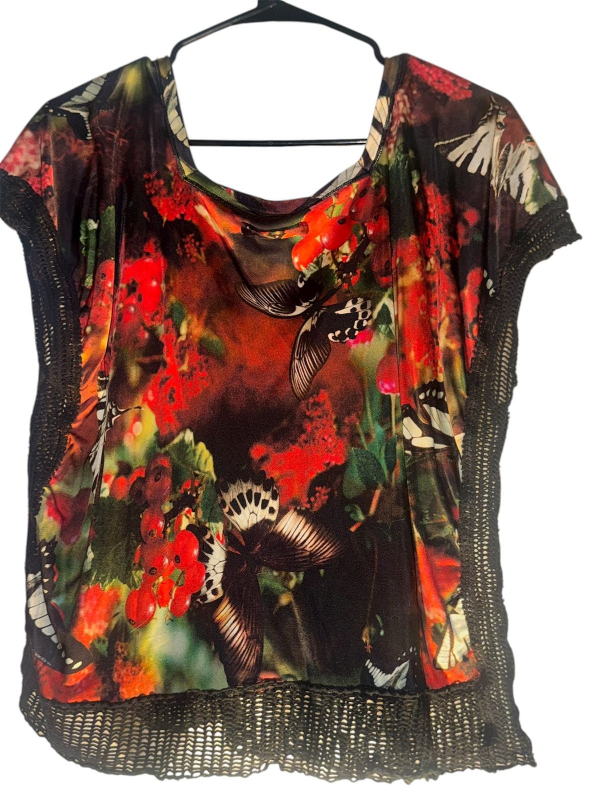 Jean Paul Gaultier Butterfly Printed Blouse