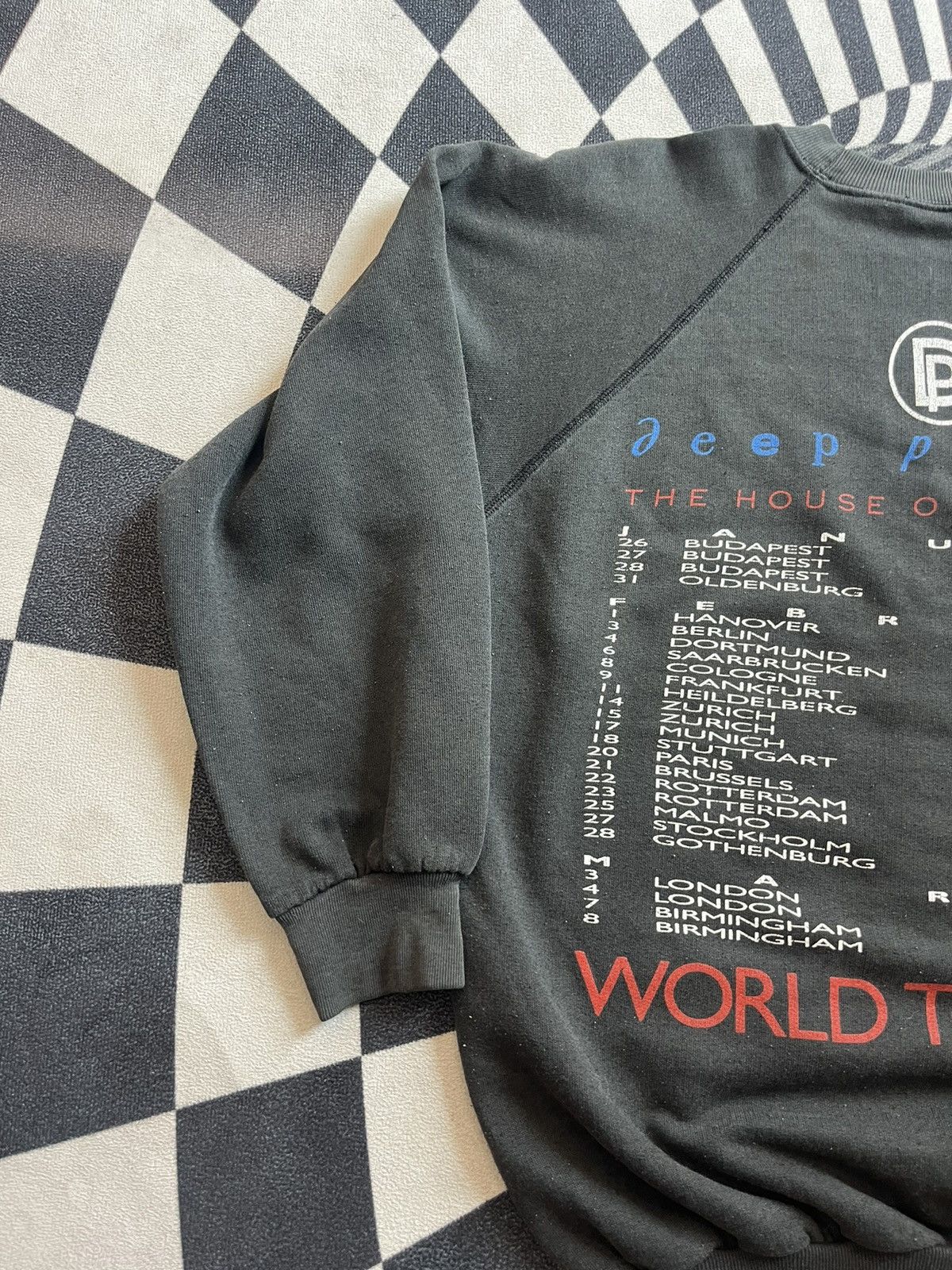 Band Tees Vtg Deep Purple The House Of Blue Light World Tour 1987’s Size US L / EU 52-54 / 3 - 12 Thumbnail