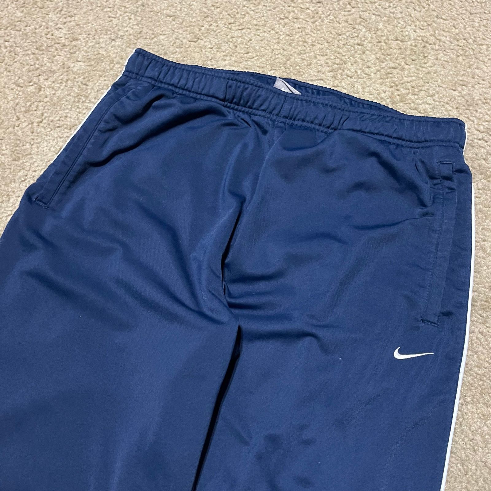 Nike Nike Y2K Baggy Solid Navy Casual Sweatpants Large Size US 31 - 3 Thumbnail