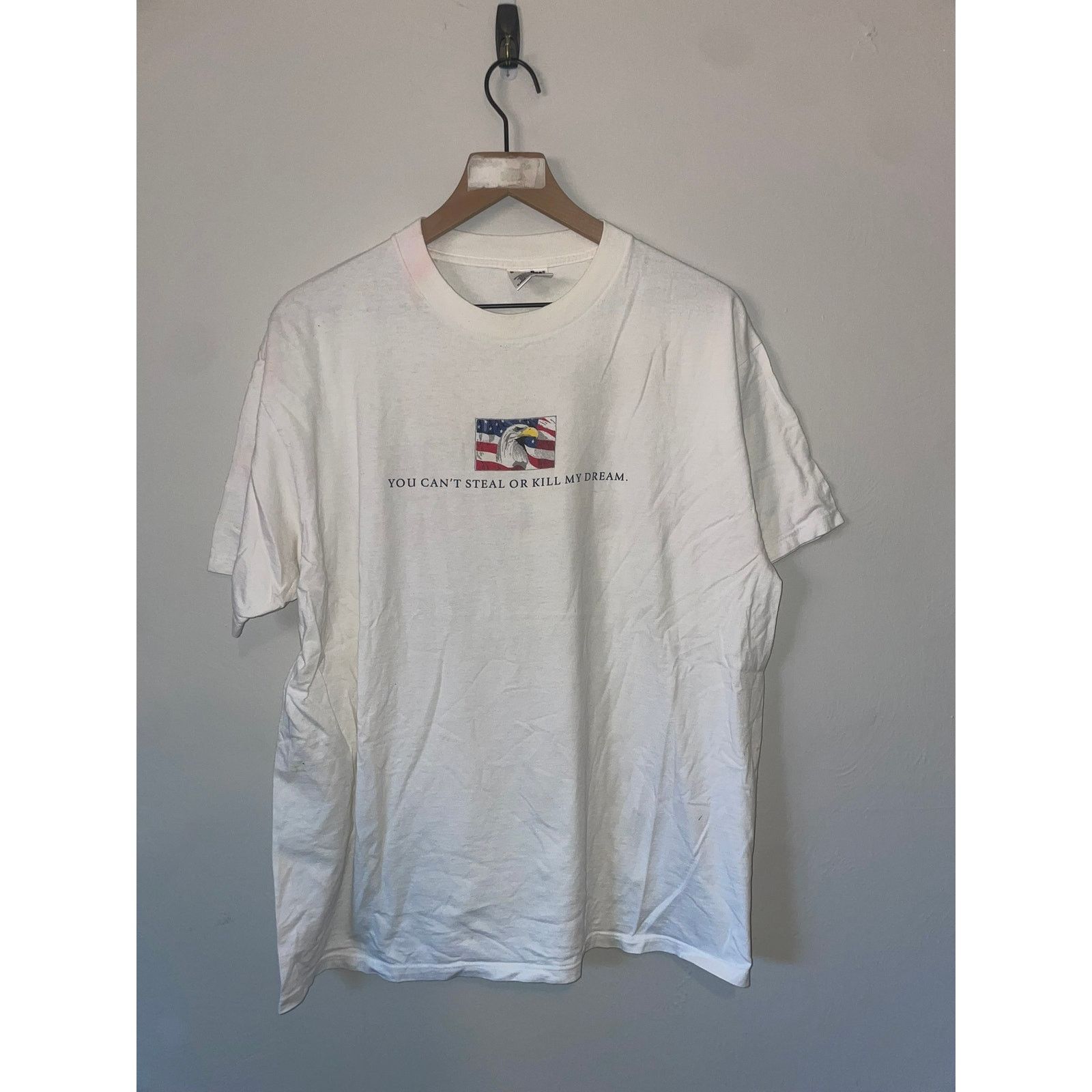 Vintage Vintage America Shirt You Can't my Dream Eagle USA Tee Size US XL / EU 56 / 4 - 2 Thumbnail