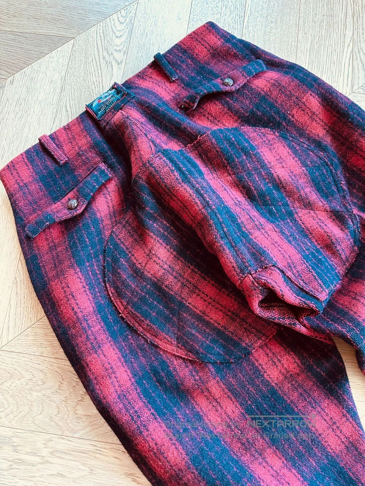 Woolrich Woolen Mills Vintage 60s Wool Hunting Trousers. Size US 32 / EU 48 - 6 Thumbnail