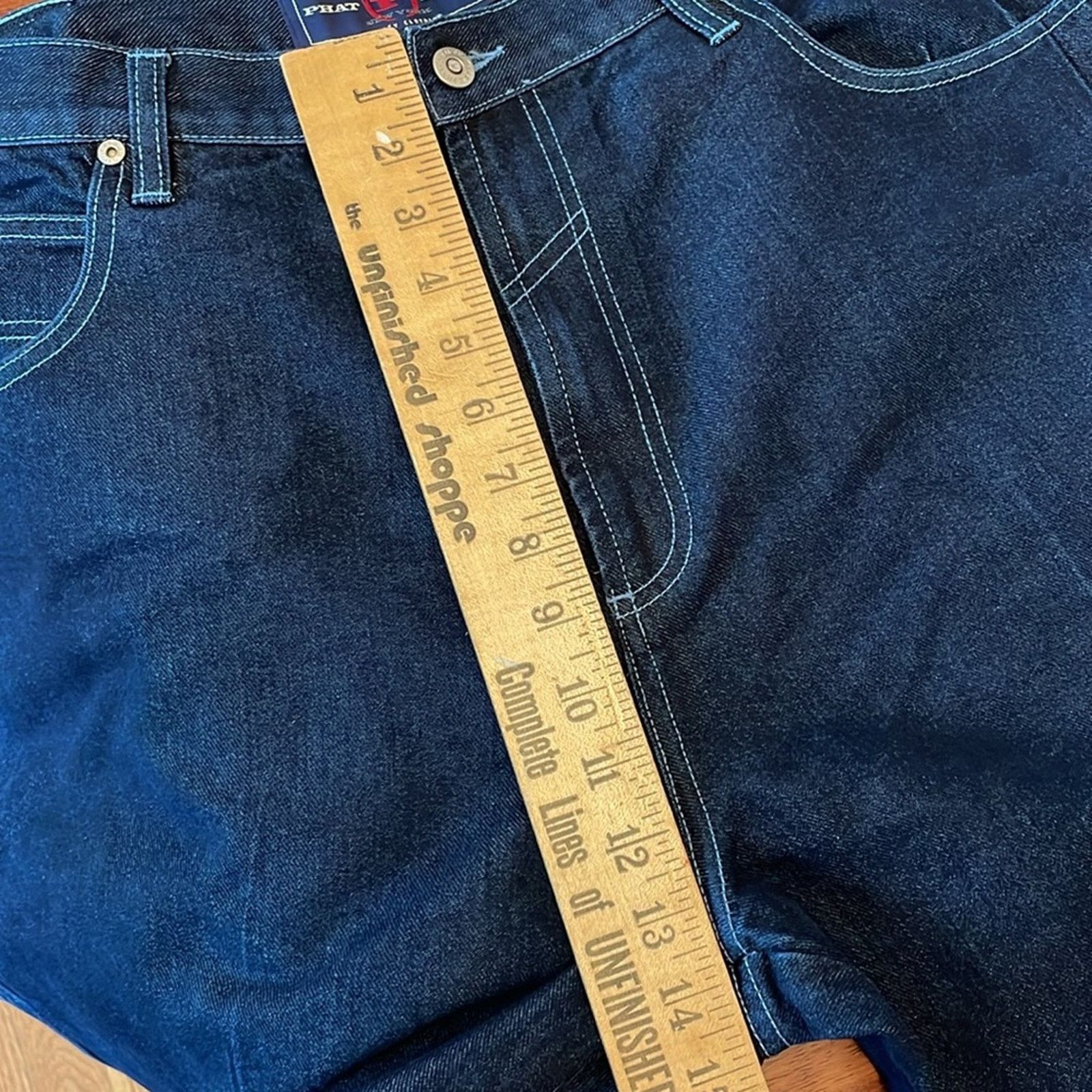 Phat Farm Y2K Phat Farm Baggy Cuffed Carpenter Jeans Dark Wash MENS 40 Size US 40 / EU 56 - 11 Thumbnail