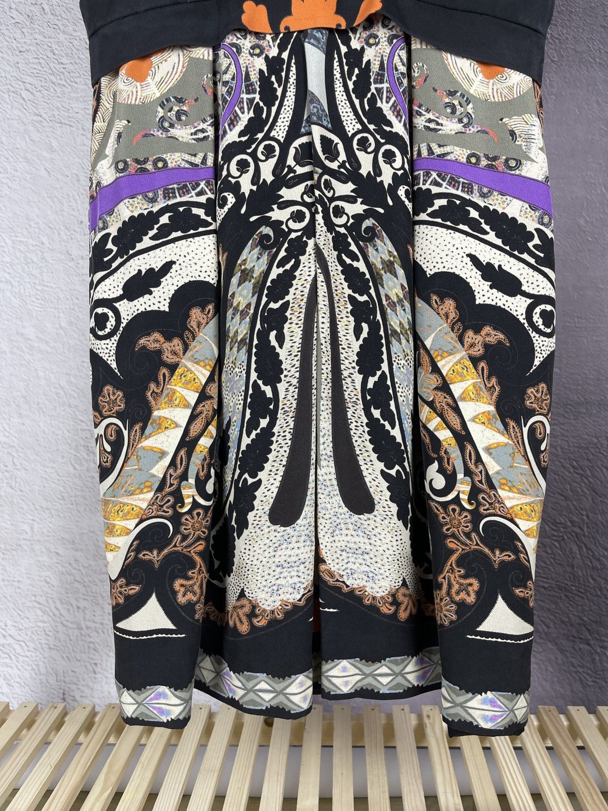 Etro Etro Milano multicolor silk midi dress made in Italy size 48 Size XL / US 12-14 / IT 48-50 - 6 Thumbnail