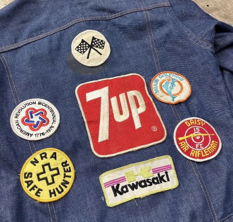 Levi's × Vintage 70’s Levi’s Trucker Jacket Lots Of Patches And Stitching Size US XS / EU 42 / 0 - 8 Thumbnail