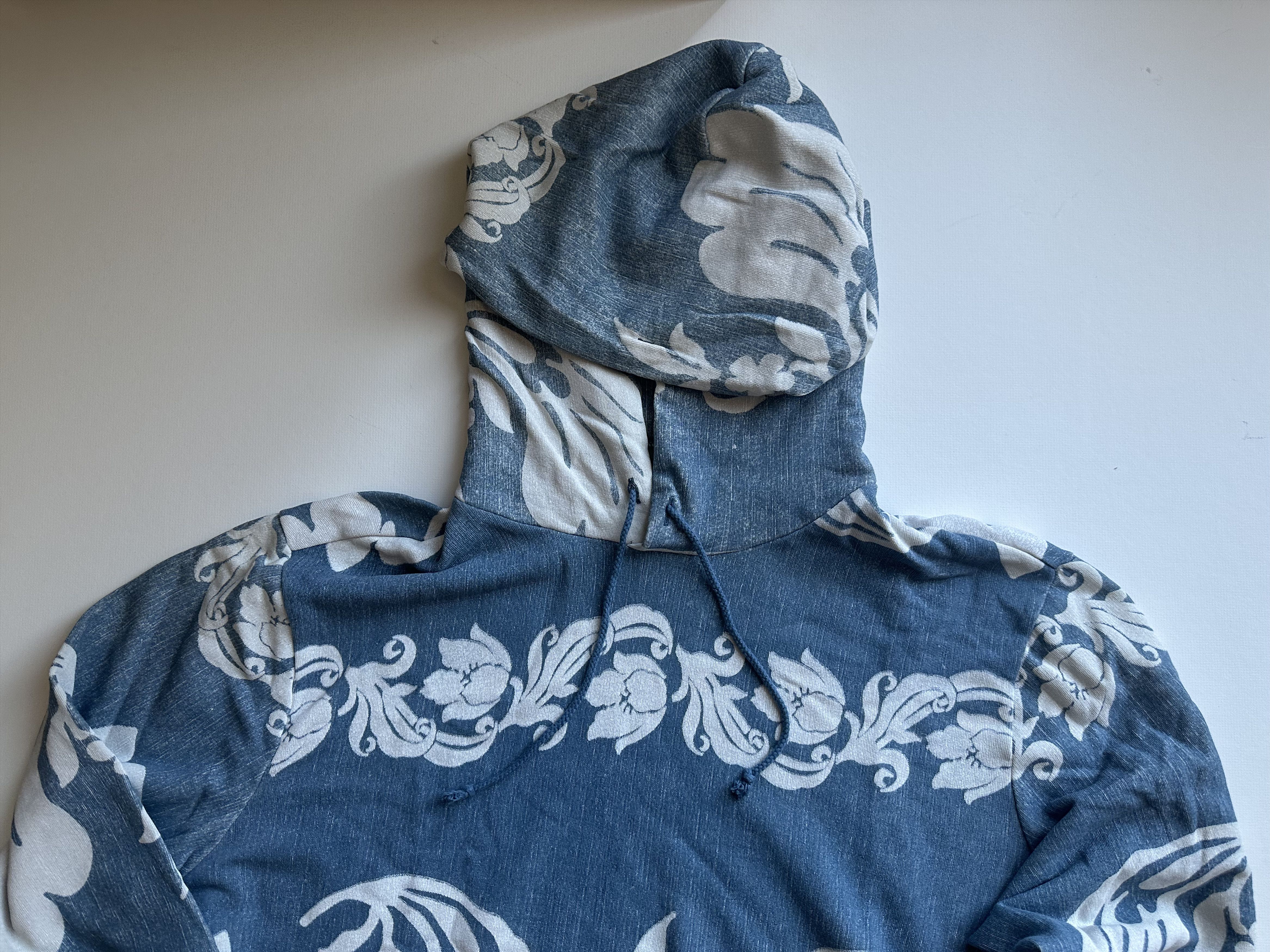 Denim & Supply Ralph Lauren Vintage Denim & Supply RL Floral Cotton Hoodie - Blue - XXL Size US XXL / EU 58 / 5 - 3 Thumbnail