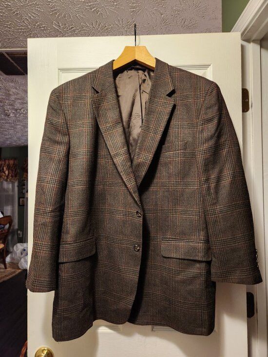 Jos. A. Bank jos.a.bank men's 100%wool sport coat blazer jacket 52R Size 52R - 2 Thumbnail