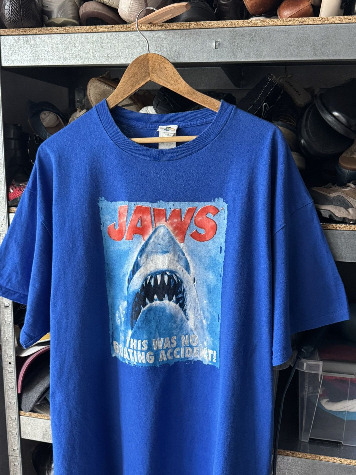 Universal Studios Vintage Universal Studios Jaws NOBOATING ACCIDENT T-Shirt Size US XXL / EU 58 / 5 - 4 Thumbnail