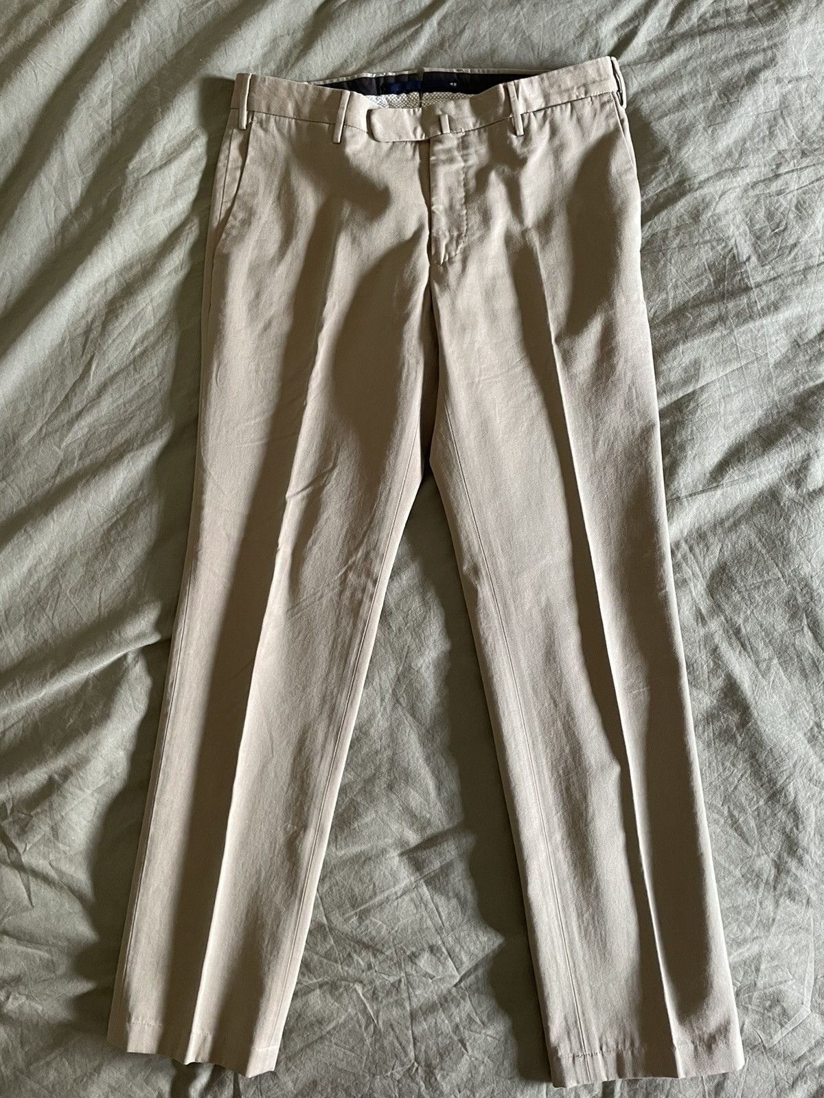 Incotex Men’s INCOTEX Slim Fit KhakiTrouser Sz 48 / US 32 Size 38S - 7 Thumbnail