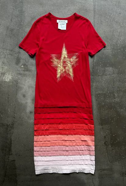 ANREALAGE ANREALAGE Patchwork Gradient Five-Star Print Dress Size M / US 6-8 / IT 42-44 - 1 Thumbnail