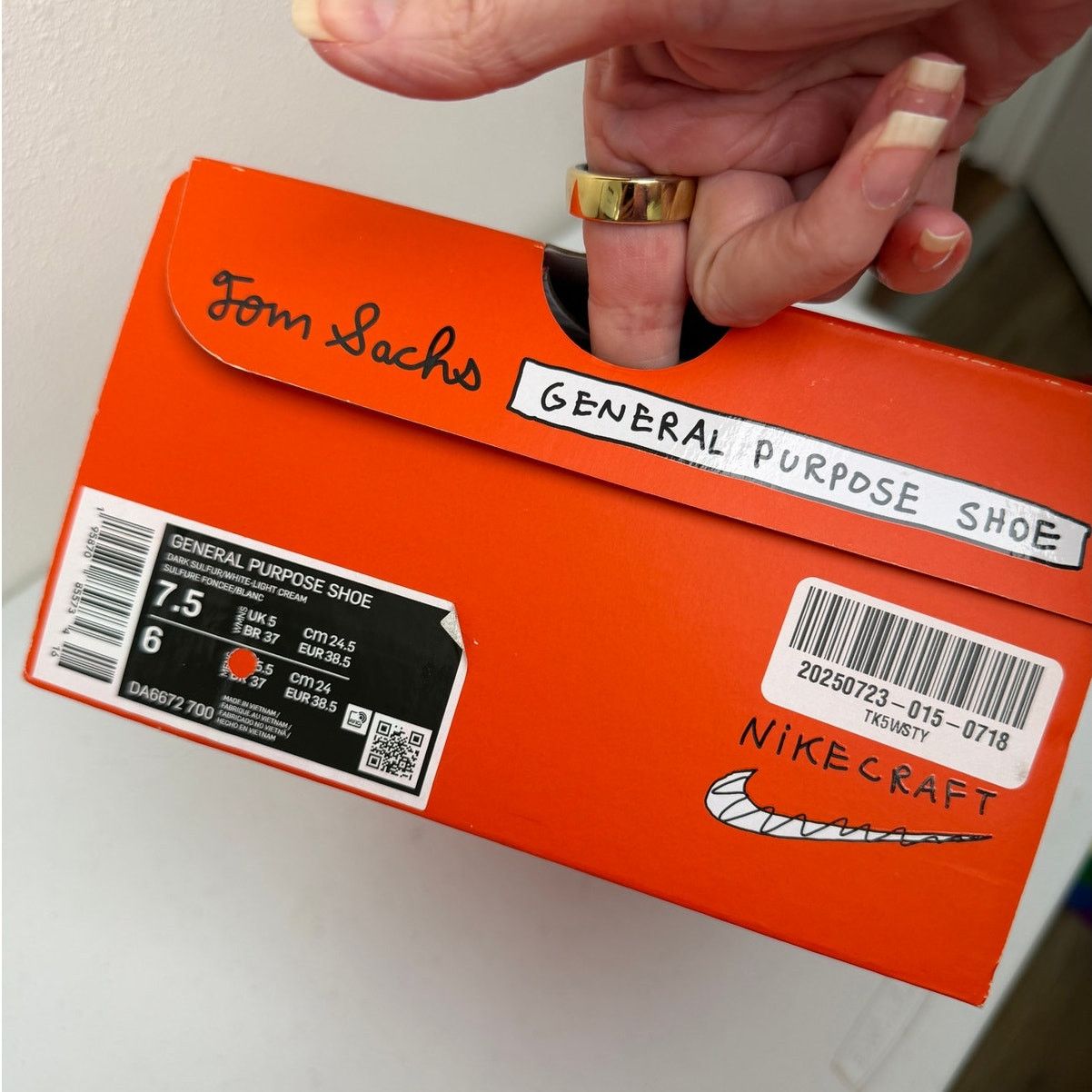 Nike Tom Sachs x NikeCraft General Purpose Yellow Sneaker 7.5 Size US 7.5 / IT 37.5 - 13 Thumbnail