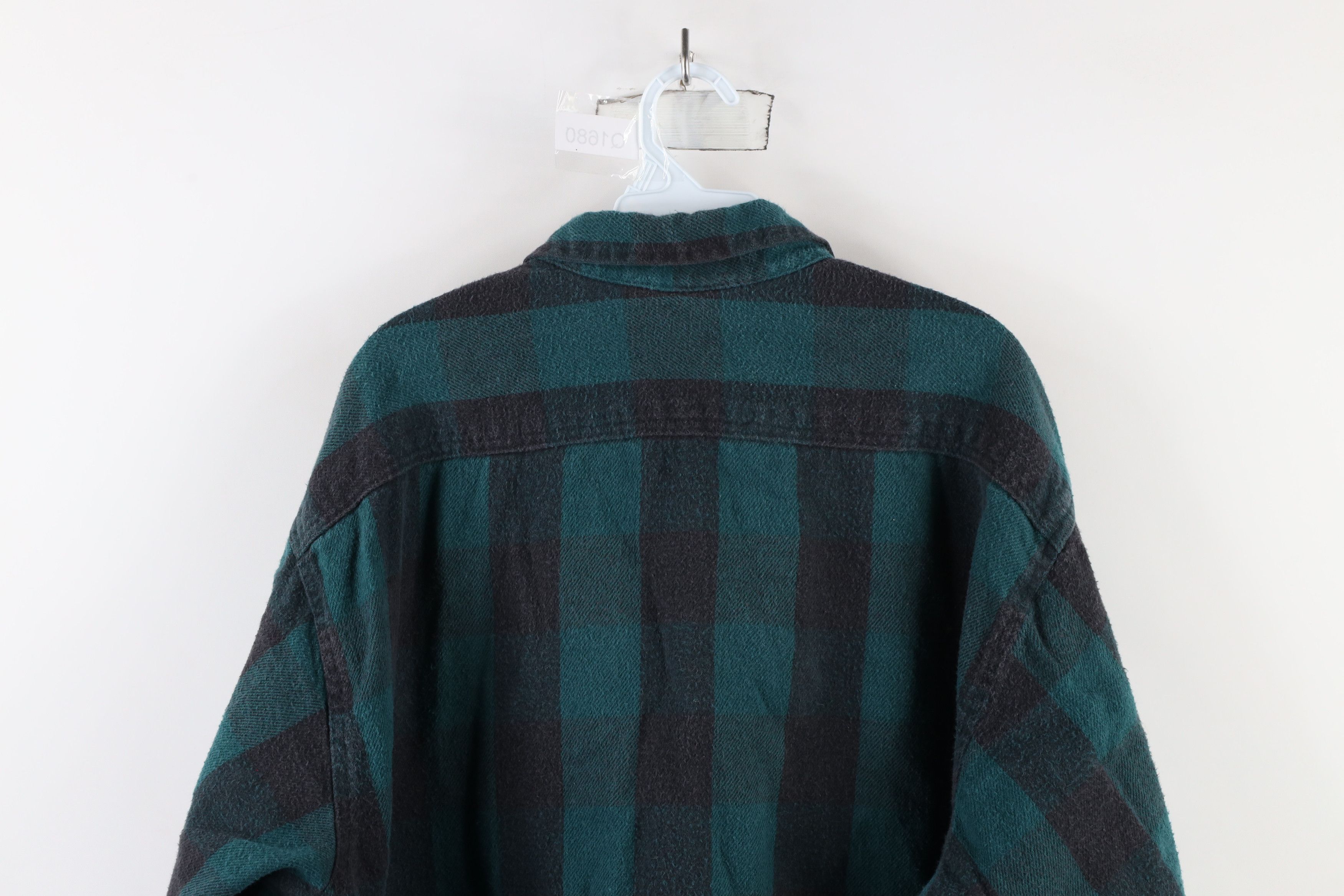 Vintage Vintage 90s Streetwear Heavyweight Button Shirt Plaid USA Size US XXL / EU 58 / 5 - 11 Thumbnail