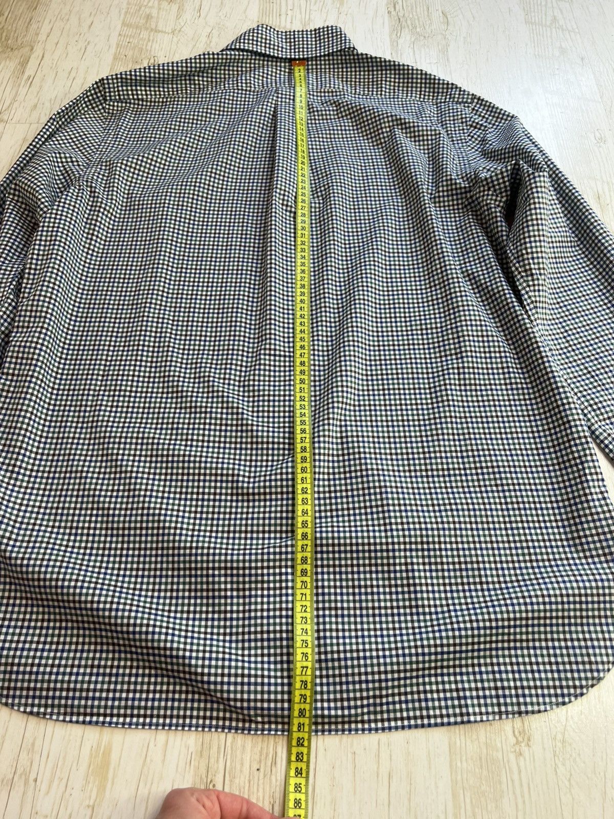 Ralph Lauren Ralph Lauren Classic Fit Plaid Shirt Blue Green Black Cotton Size US L / EU 52-54 / 3 - 16 Thumbnail