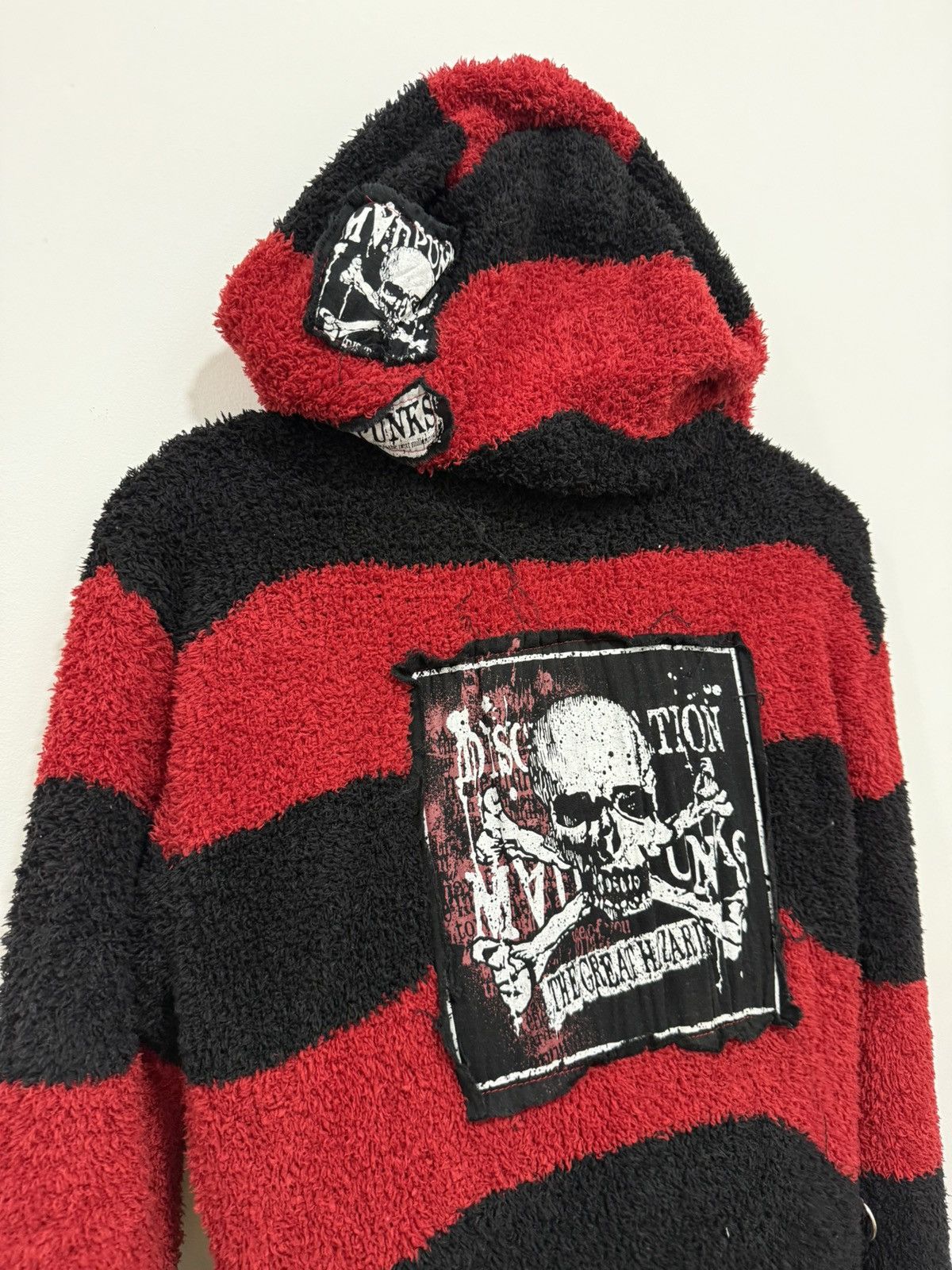 If Six Was Nine Mad Punk Fuzzy Zipper Sweater Size US M / EU 48-50 / 2 - 10 Thumbnail