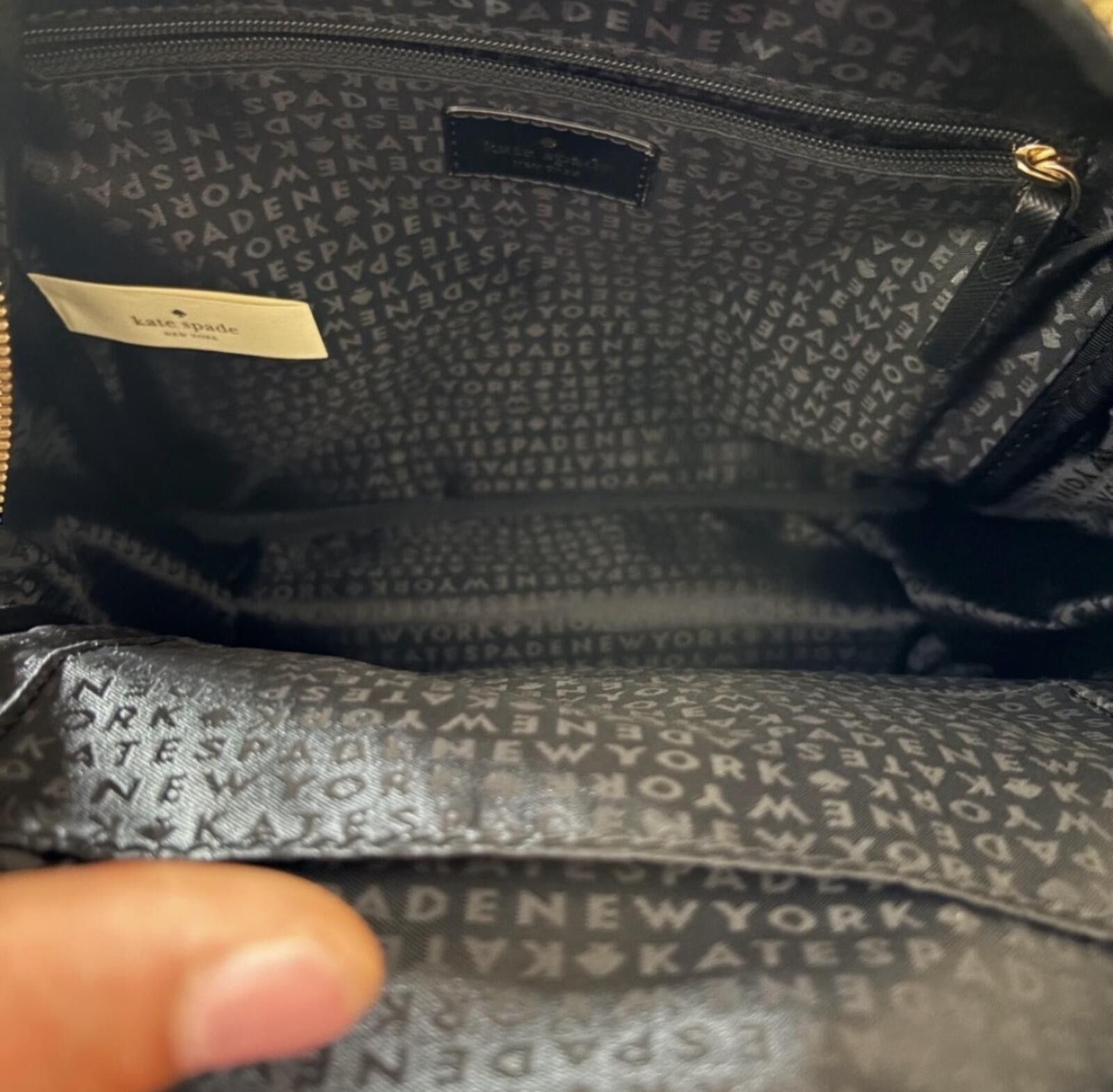 Other Kate Spade Black Quilted Backpack Size ONE SIZE - 4 Thumbnail