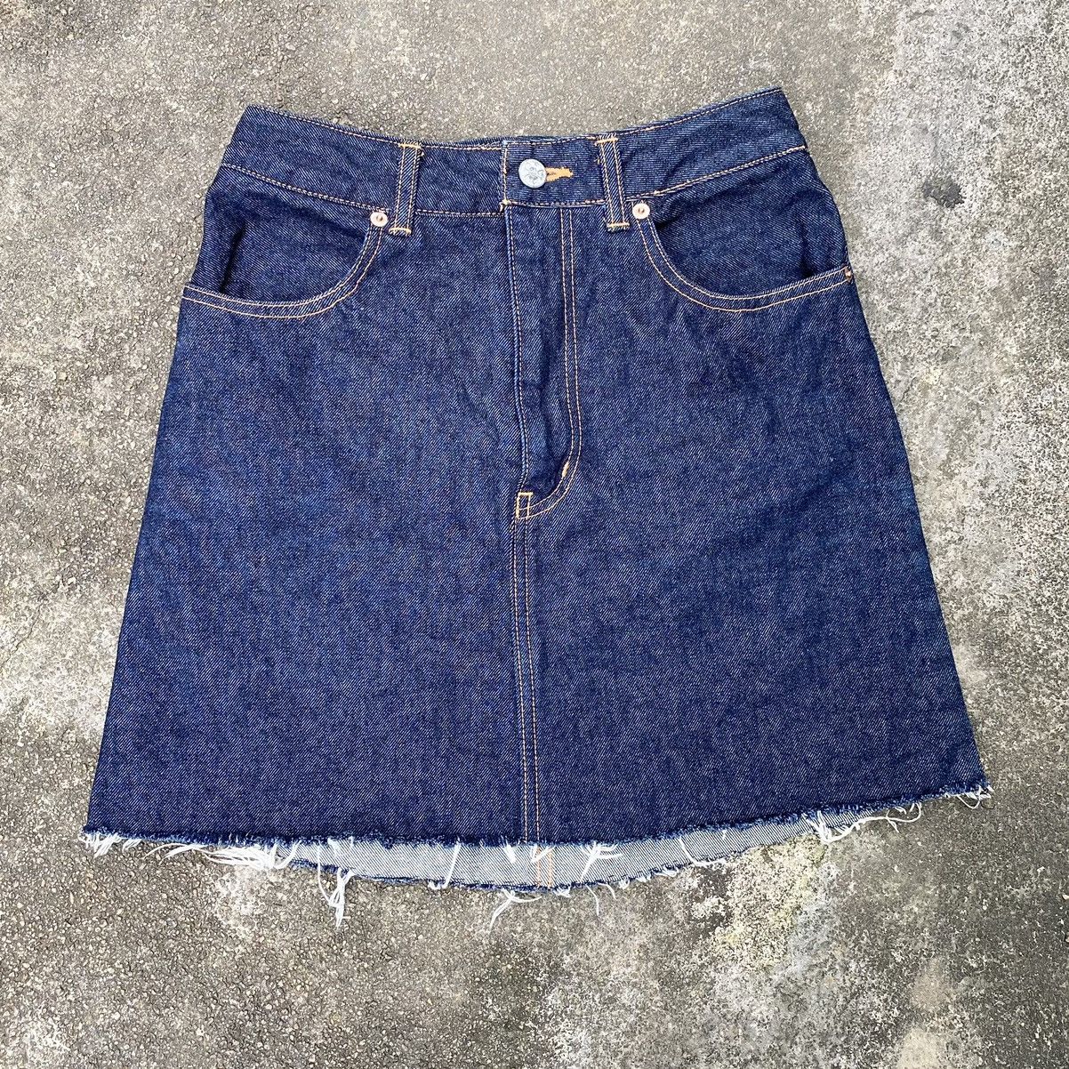 Japanese Brand × Seditionaries × Vintage Super Lovers Rock’n Roll New Wave Denim Skirt Super Lovers Size 25" / US 0 / IT 36 - 2 Thumbnail