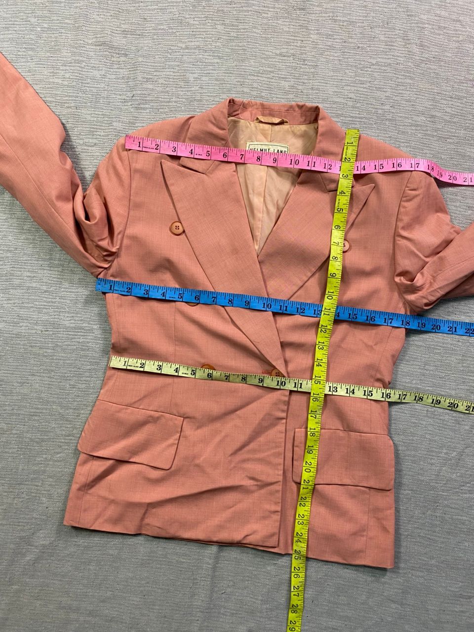 Designer × Helmut Lang × Vintage Vintage Helmut Lang Double Breasted Blazer Size M / US 6-8 / IT 42-44 - 10 Thumbnail