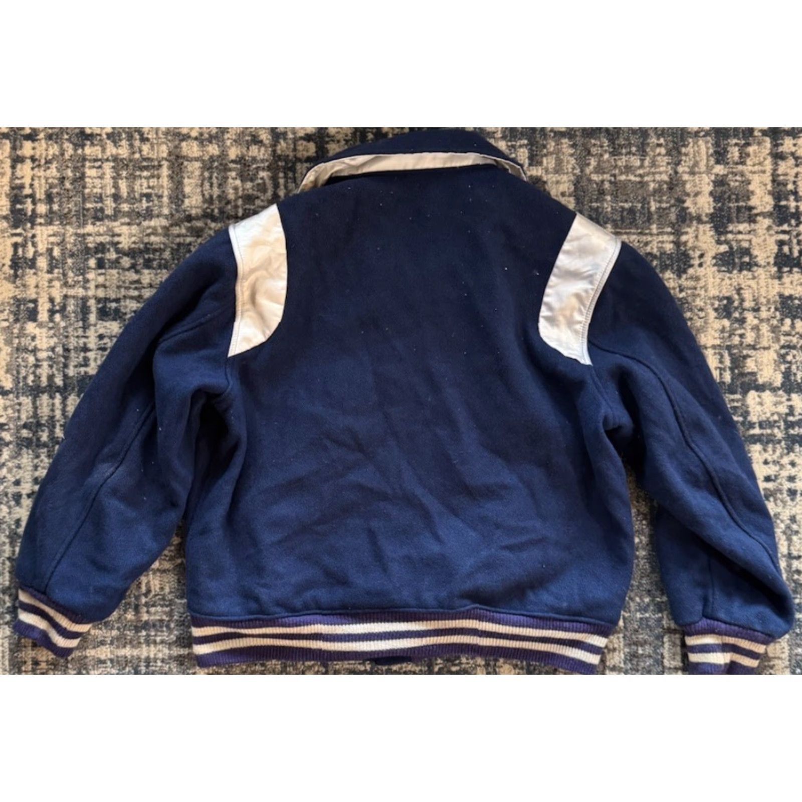 Vintage VINTAGE Attleboro Blue Bombardiers Football Varsity Jacket L Massachusetts 1940s Wool 100% Blue Letterman Long Sleeve Casual Men’s Chargers? Size US L / EU 52-54 / 3 - 6 Thumbnail