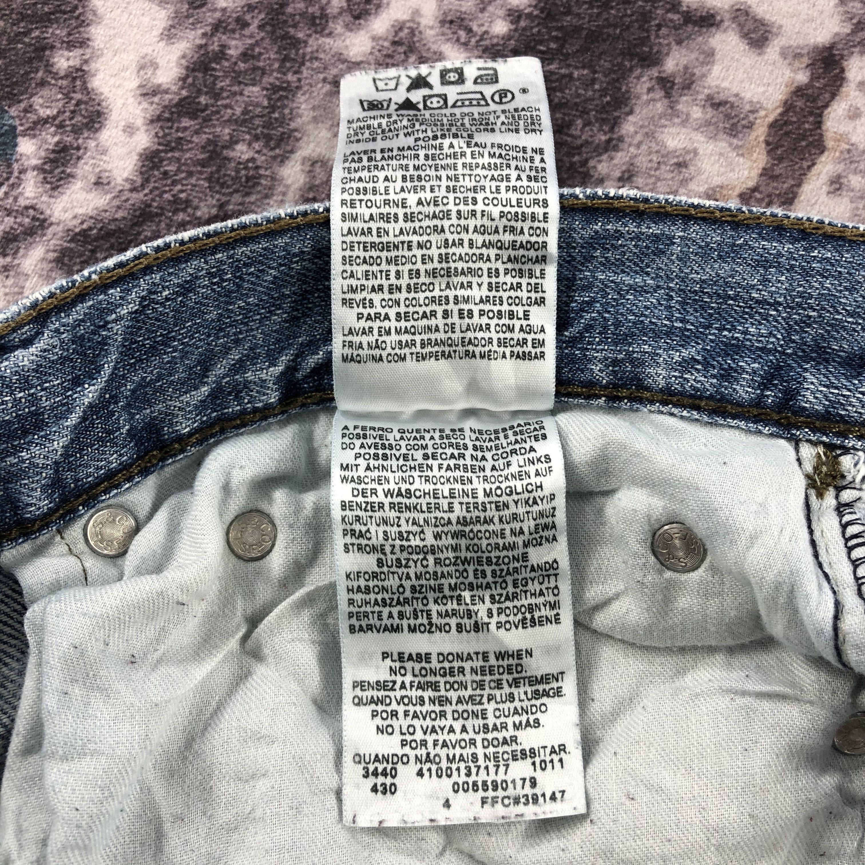 Levi's Vintage Blue Wash Levis 501 Jeans-JM2280 Size US 33 - 14 Thumbnail