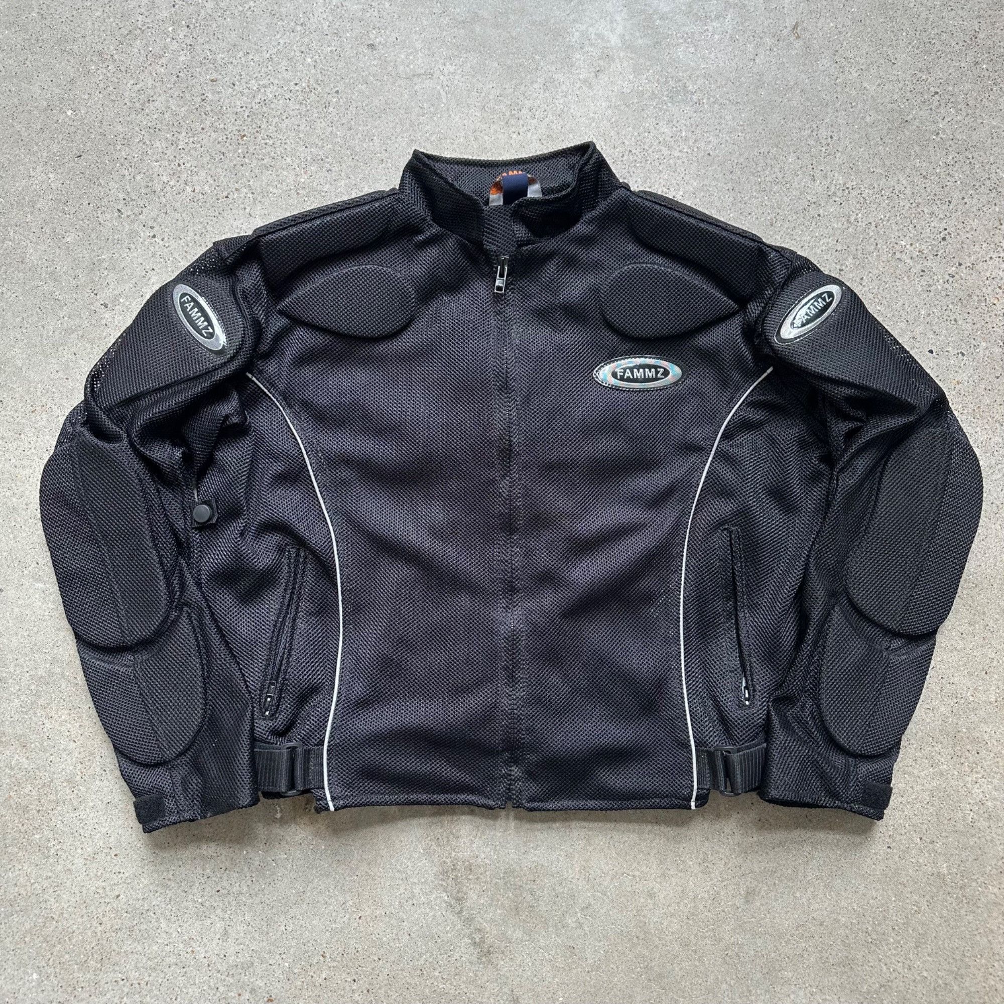 Vintage Vintage Y2K Fammz Opium Motorcycle Mesh Jacket | Grailed