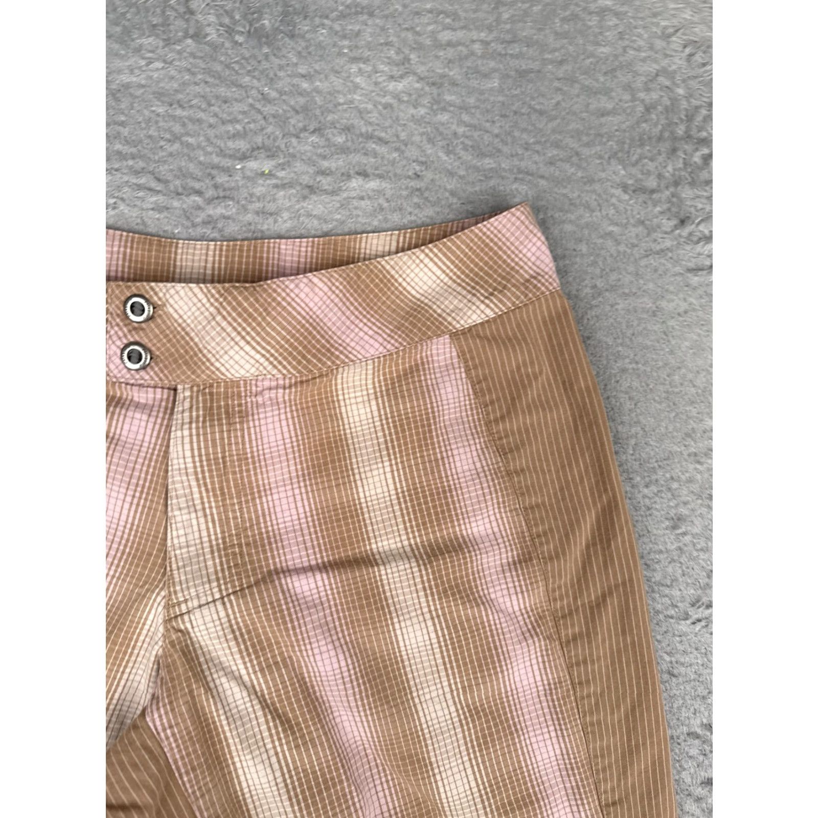 Patagonia Patagonia Shorts Womens 10 Brown Striped Organic Cotton Hiking Outdoor Chino Casual Womens 10 Brown Striped Pattern, Outdoor Size 32" / US 10 / IT 46 - 5 Thumbnail