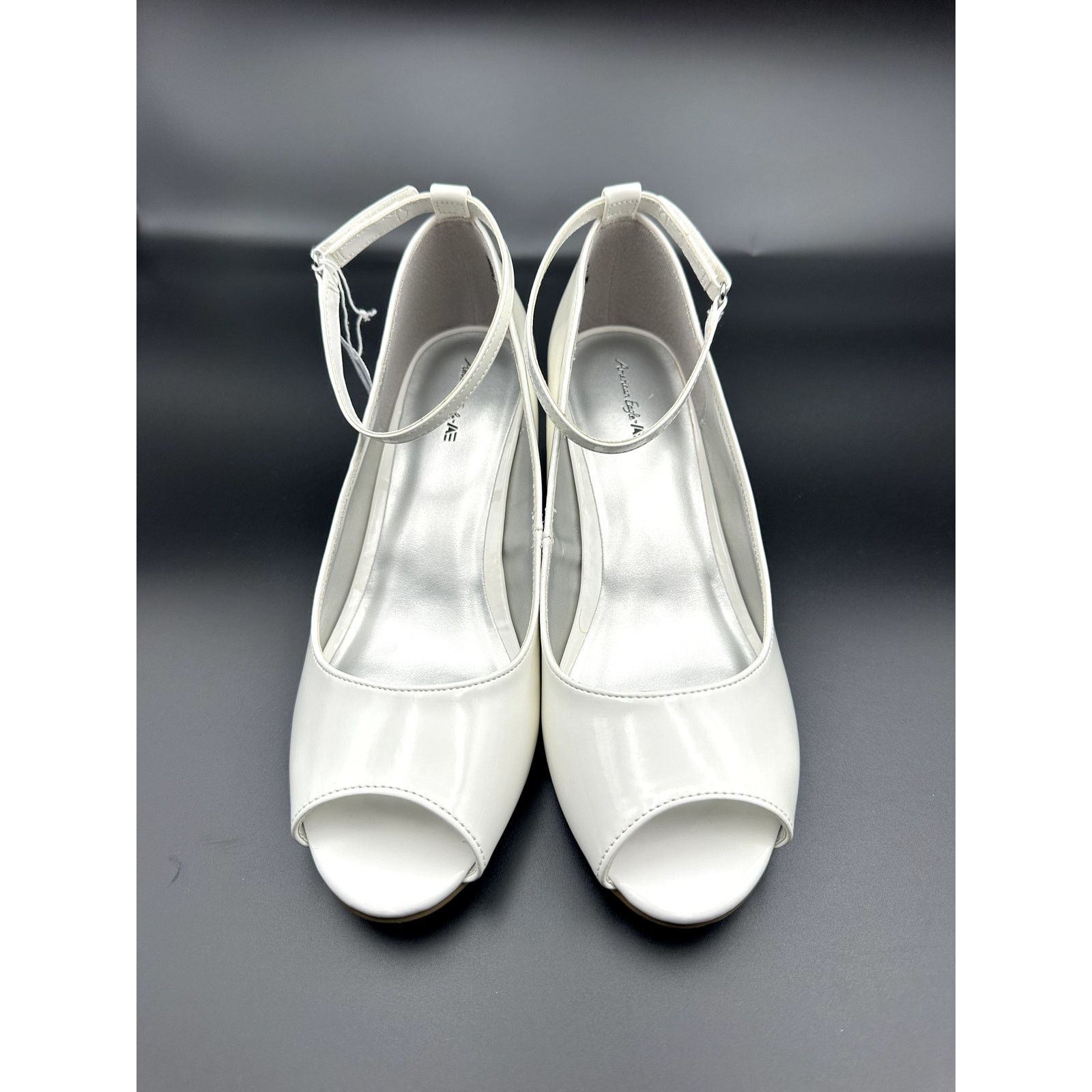 Other American Eagle Girls White Dress Shoes-Open Toe Ankle Strap Size US 6 / IT 36 - 1 Thumbnail