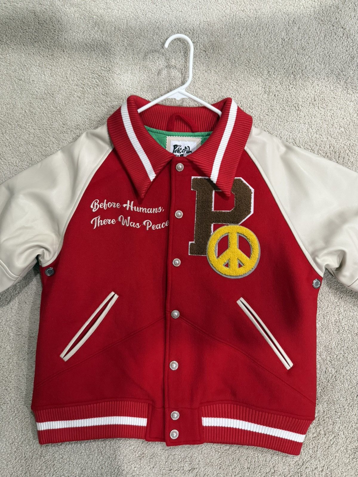 Japanese Brand The Peaceful People Varsity Jacket Size US M / EU 48-50 / 2 - 3 Thumbnail