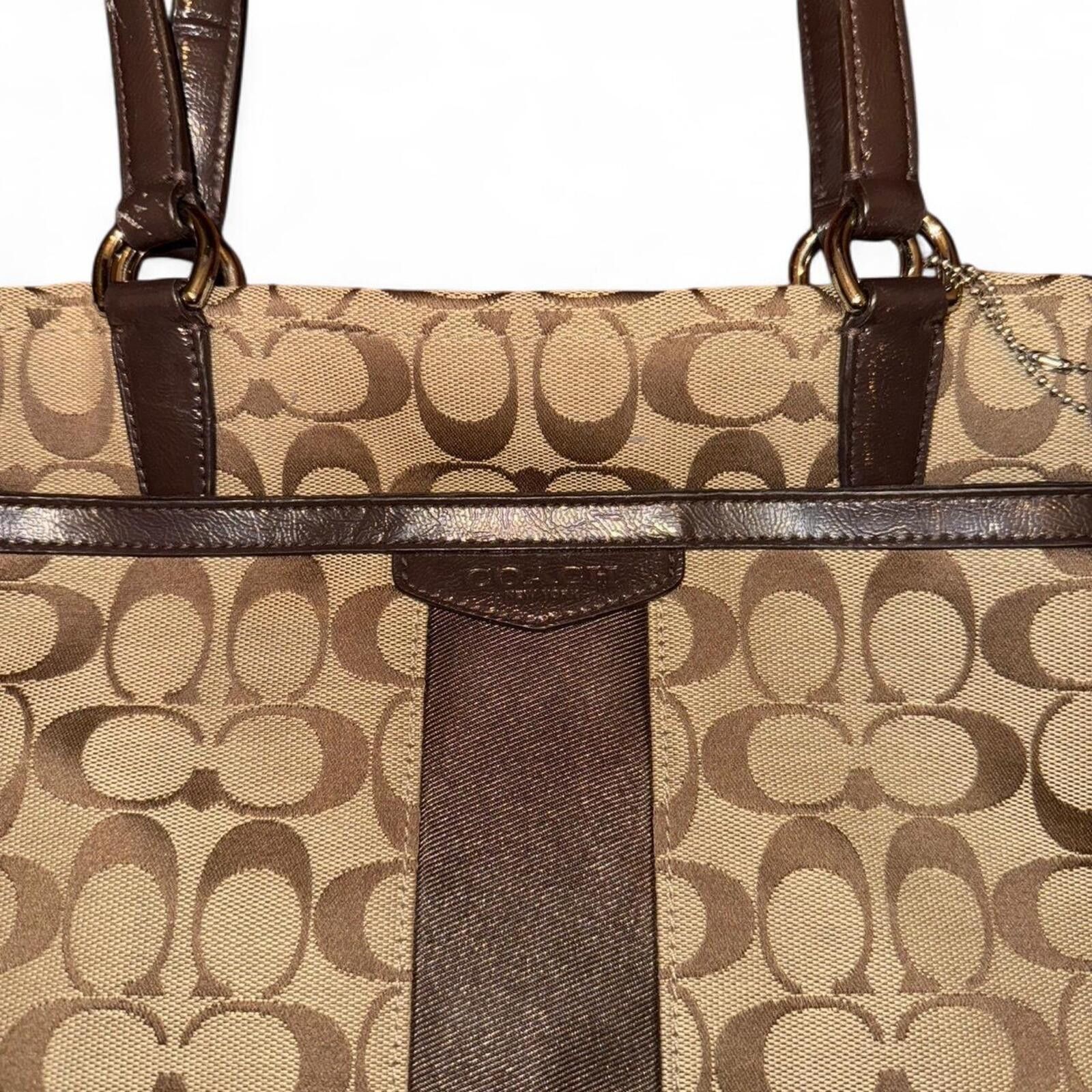 Coach Vintage Coach Signature Tote Bag - Brown Monogram Size ONE SIZE - 2 Thumbnail