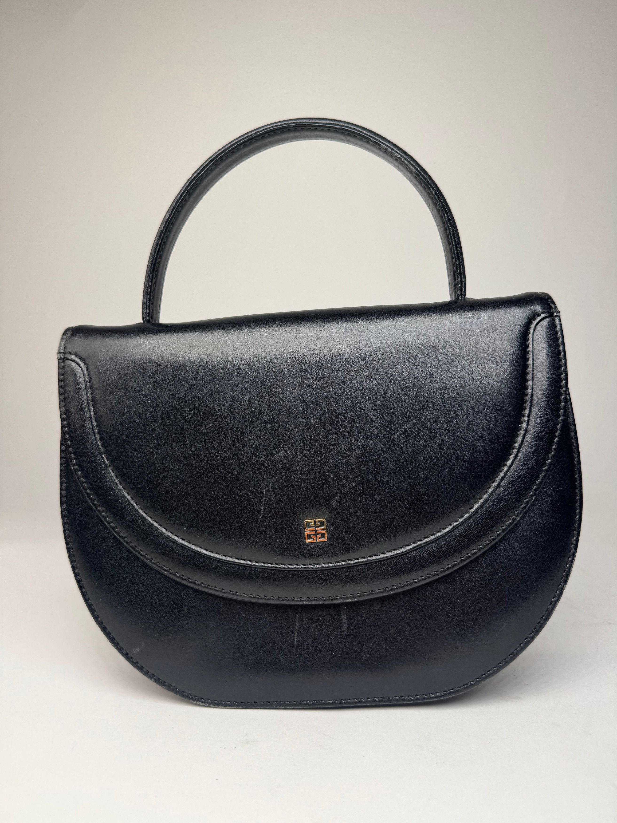Givenchy Vintage Leather Handbag Black Size ONE SIZE - 1 Thumbnail