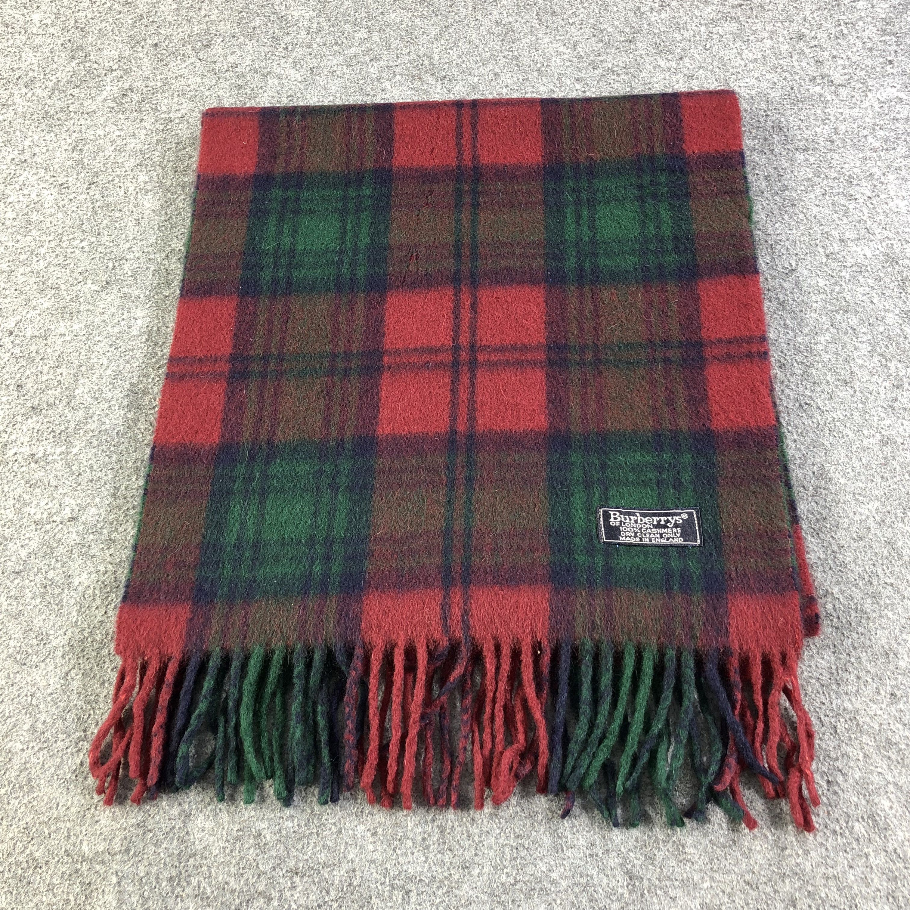 Burberry Burberrys Nova Check Cashmere Scarf Muffler V1363 Size ONE SIZE - 2 Thumbnail