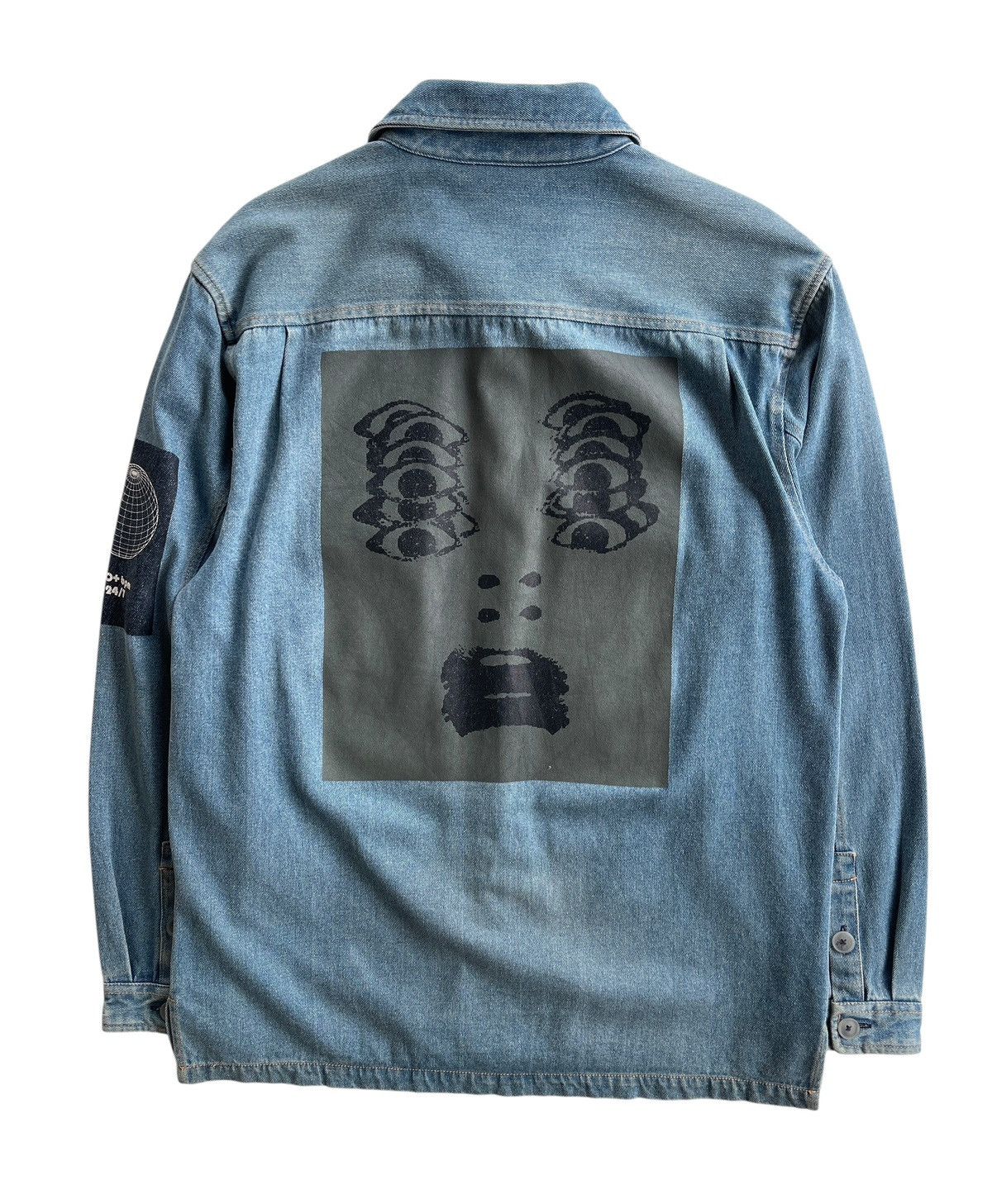Japanese Brand Urban Outfitters Distressed Denim Shirt Size US L / EU 52-54 / 3 - 2 Thumbnail